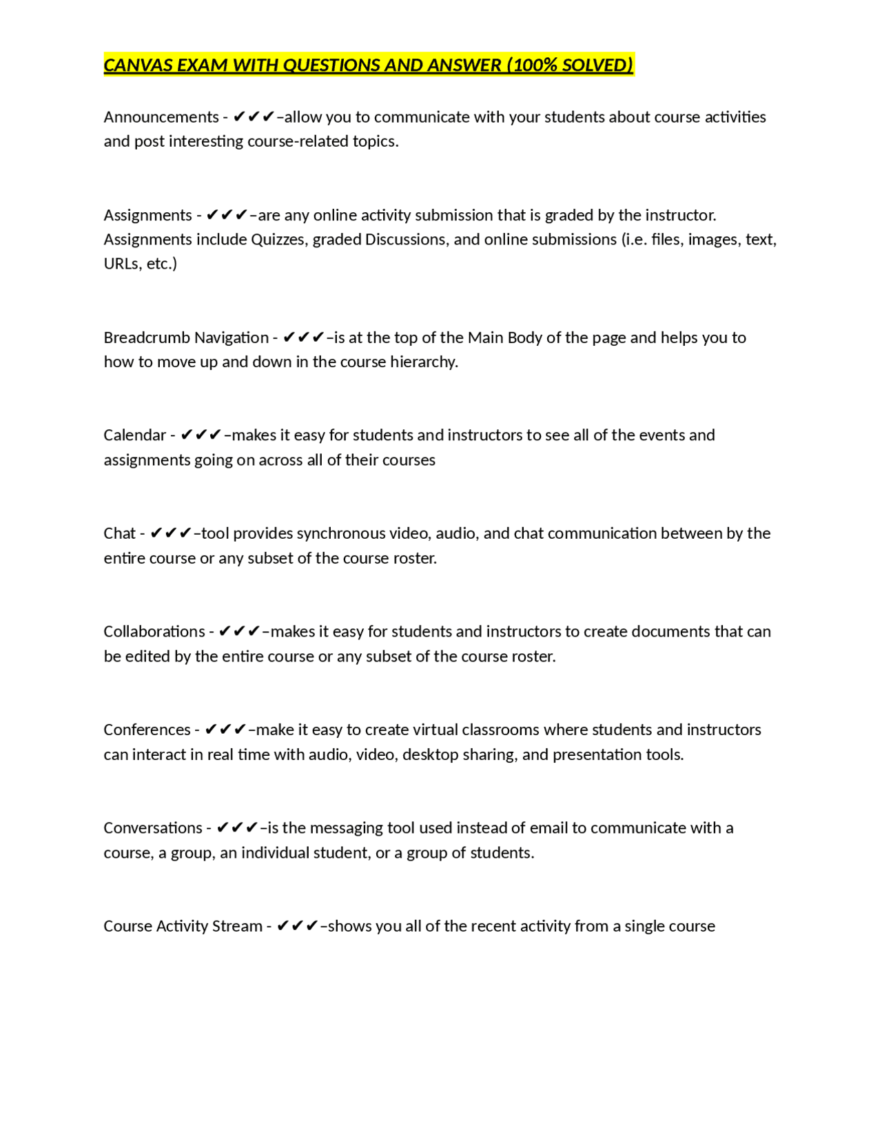 Canvas Features and Functionality: A Guide for Students and Instructors ...