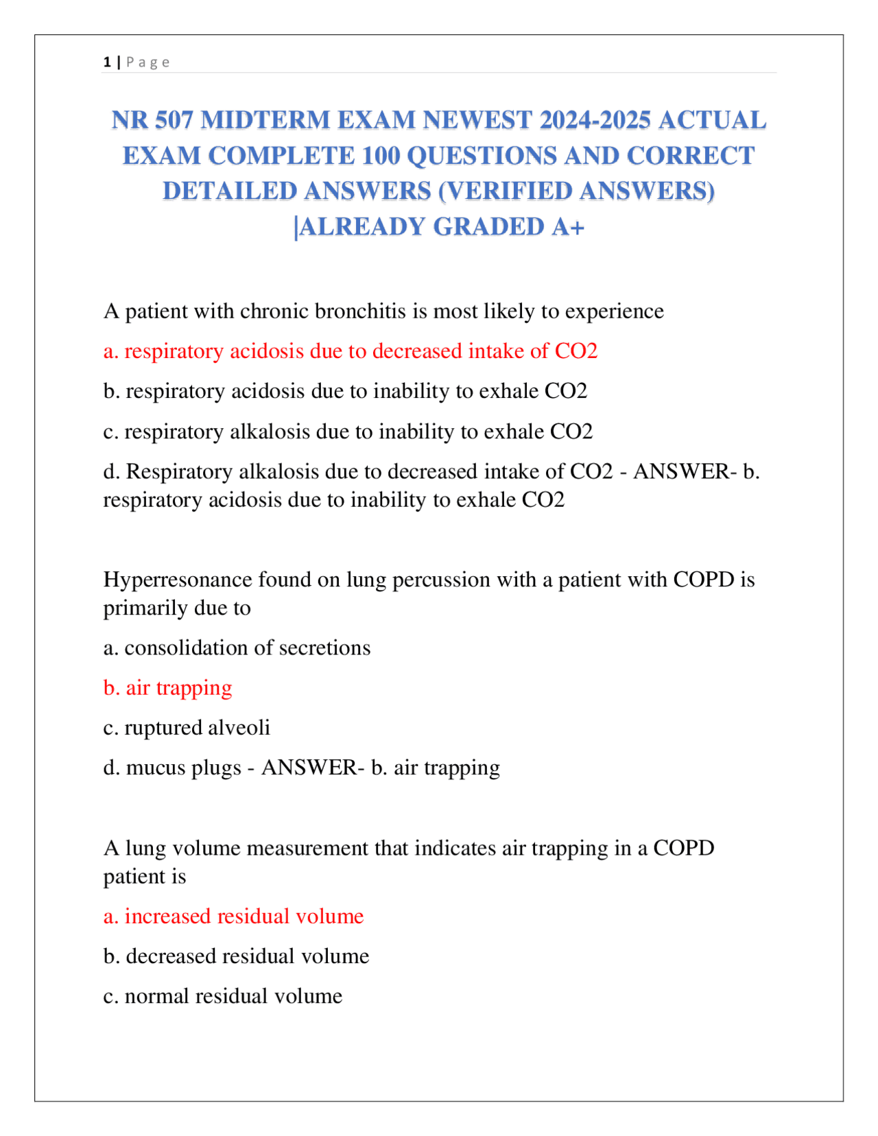 NR 507 MIDTERM EXAM NEWEST 2024-2025 ACTUAL EXAM COMPLETE 100 QUESTIONS ...