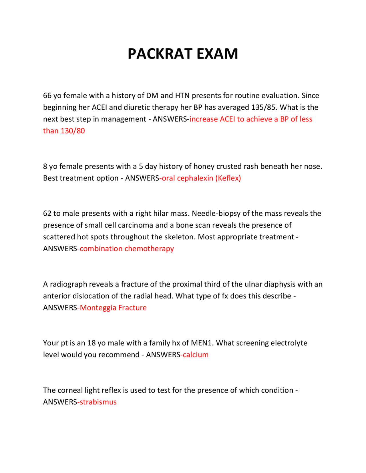 Medical Case Scenarios: Clinical Reasoning and Diagnosis | Exams ...