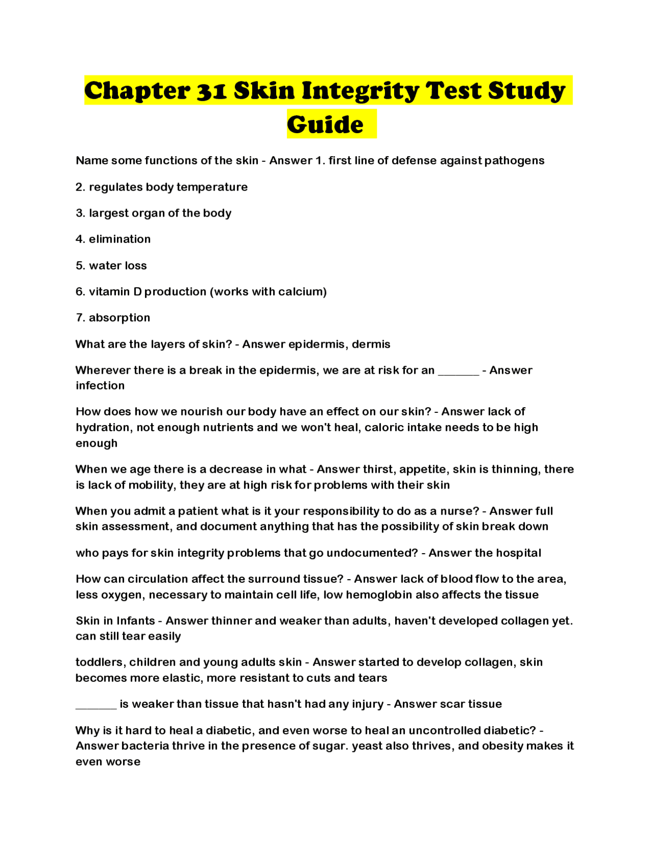 Integrity Skin Tester Interface Chapter 31 Skin Integrity Test Study Guide | Exams Advanced Education ...
