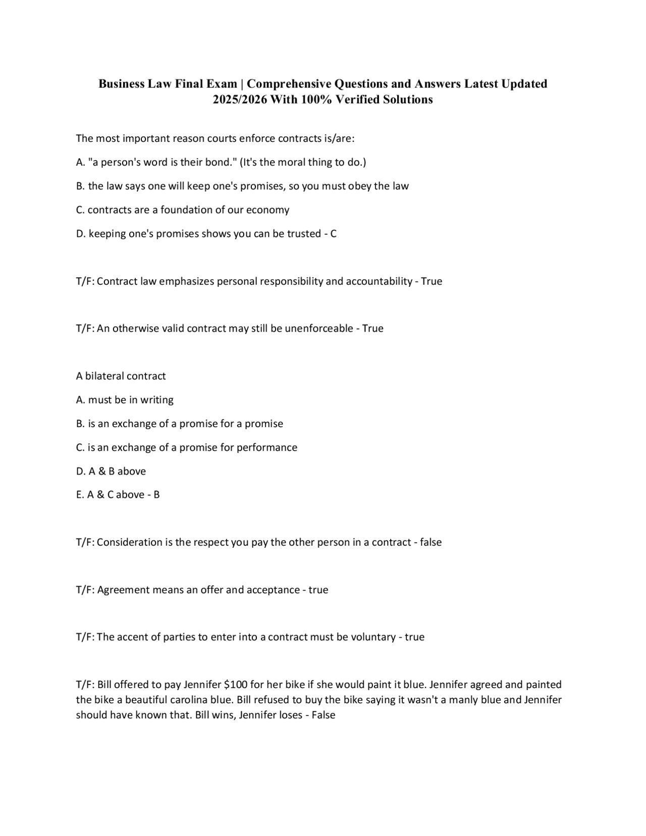 BUSINESS LAW FINAL EXAM QUESTIONS AND ANSWERS PDF FREE DOWNLOAD 2020 visual data 7