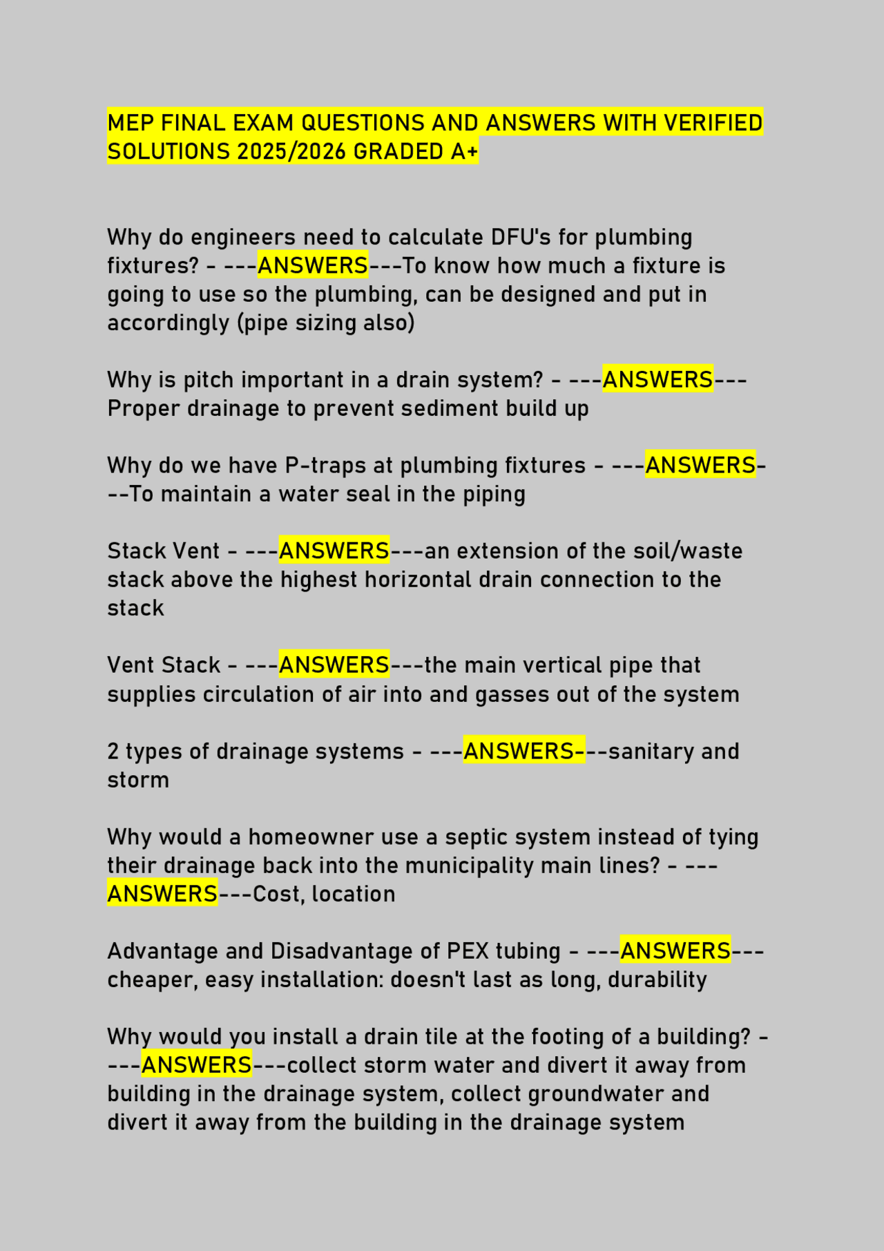 Meps Math Problems MEP FINAL EXAM QUESTIONS AND ANSWERS WITH VERIFIED SOLUTIONS 2025/2026 ...