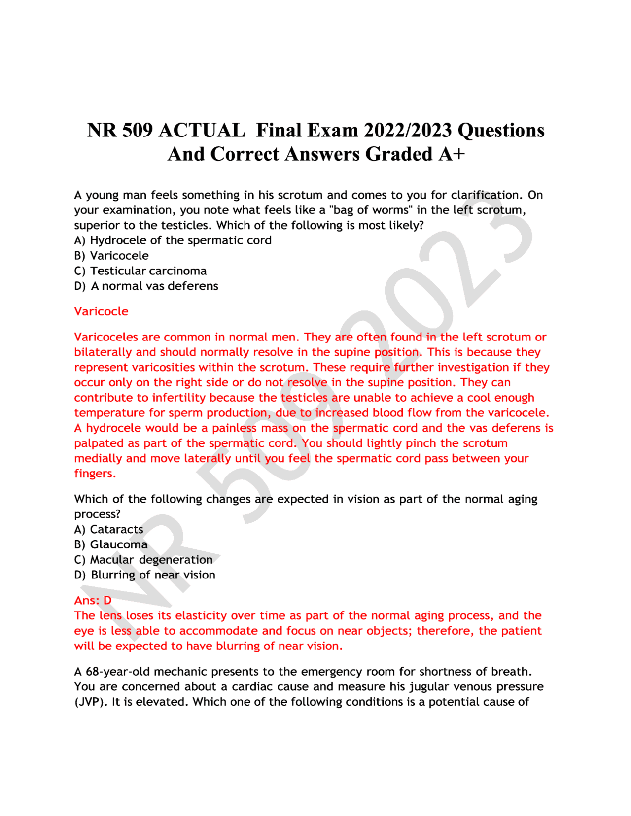 NR 509 /NR509 FINAL EXAM NEWEST 2024 TEST BANK AND STUDY GUIDE COMPLETE ...