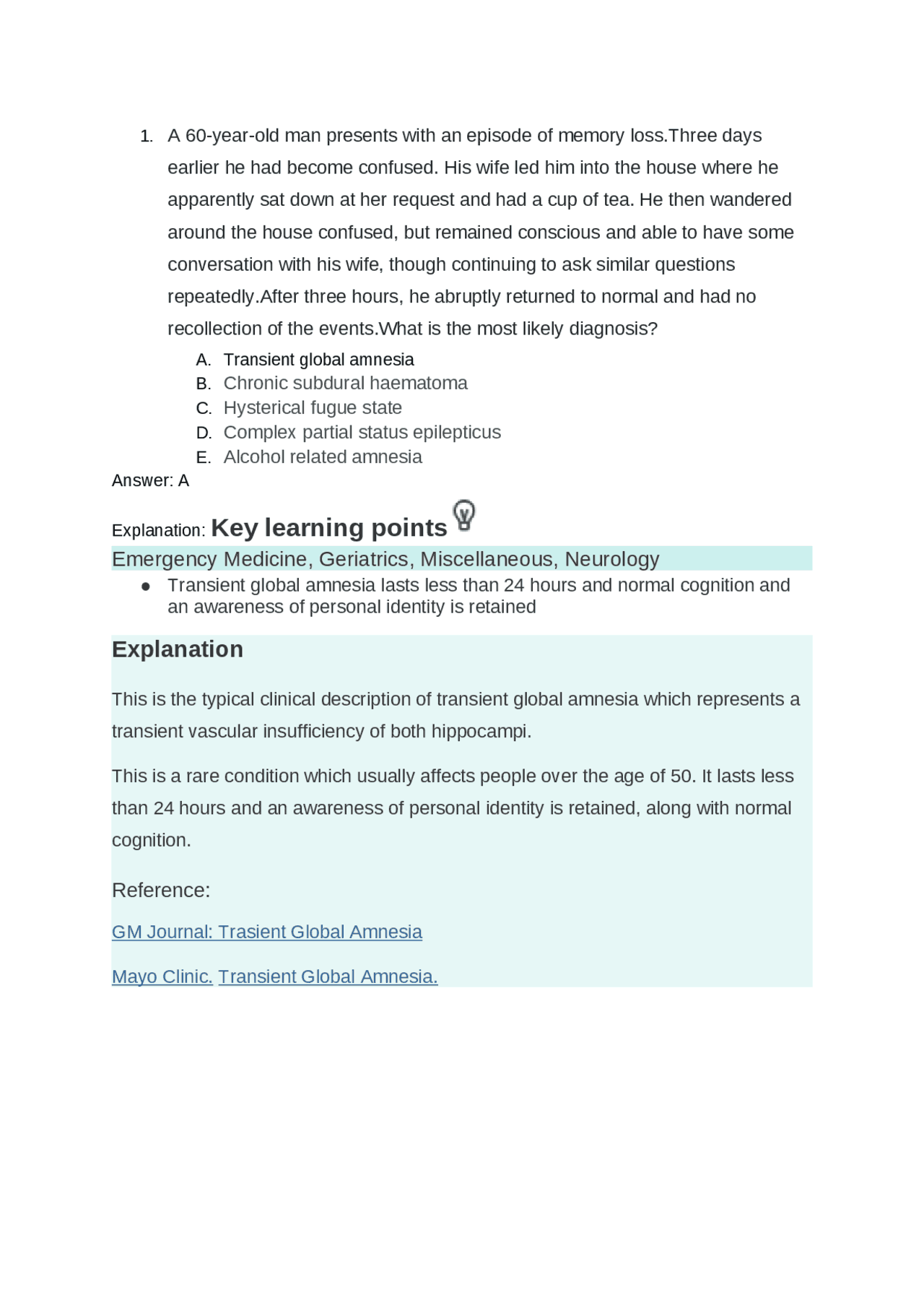 Clinical Case Studies: Diagnostic Challenges in Medicine | Exams ...