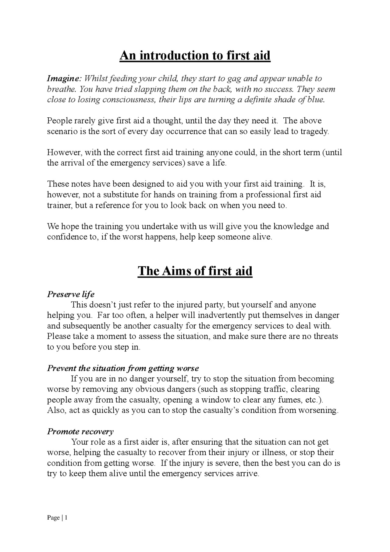 First aid notes 2025 | Study Guides, Projects, Research Nursing | Docsity