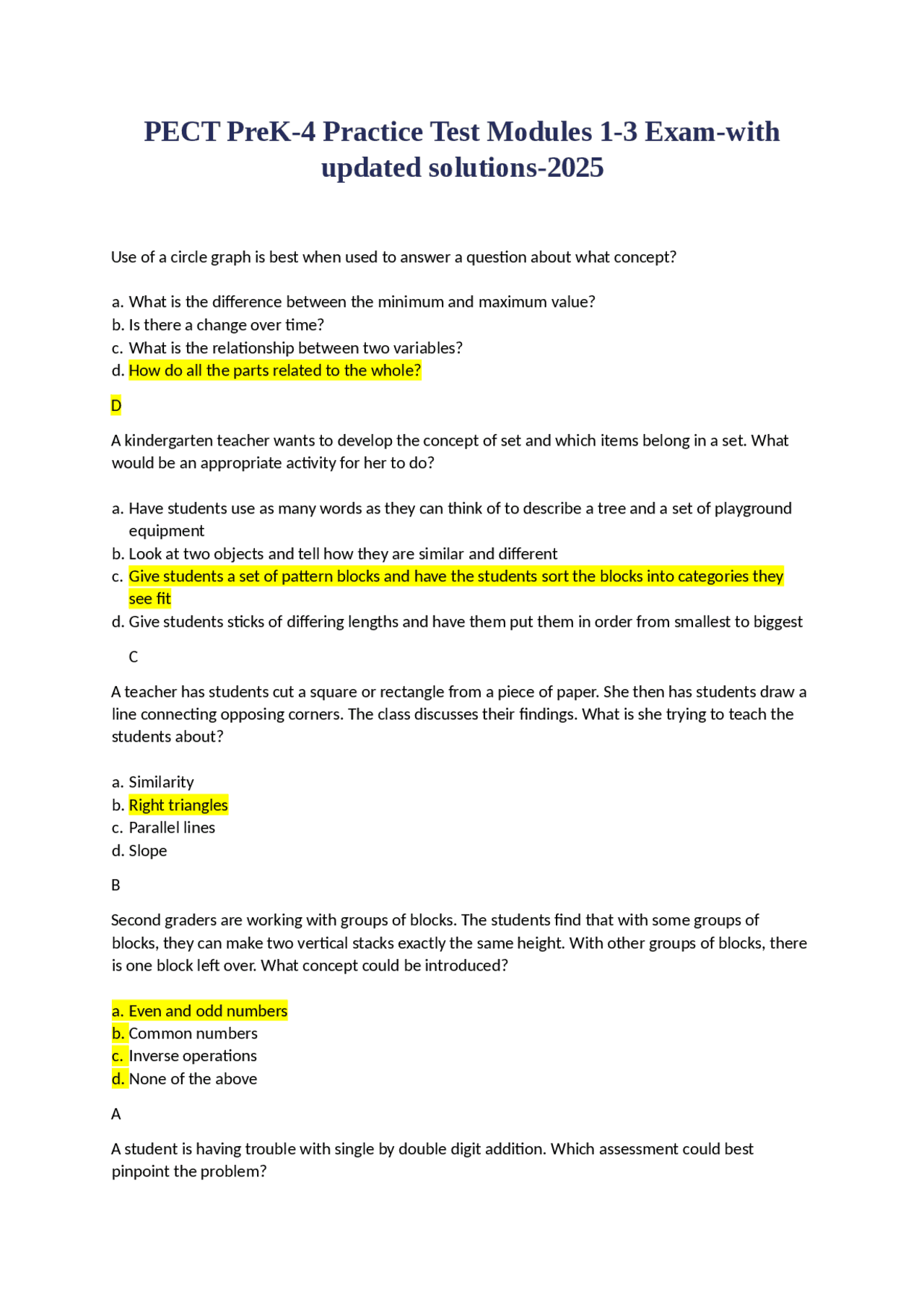 PECT PreK-4 Practice Test: Updated Solutions for Teacher Certification ...