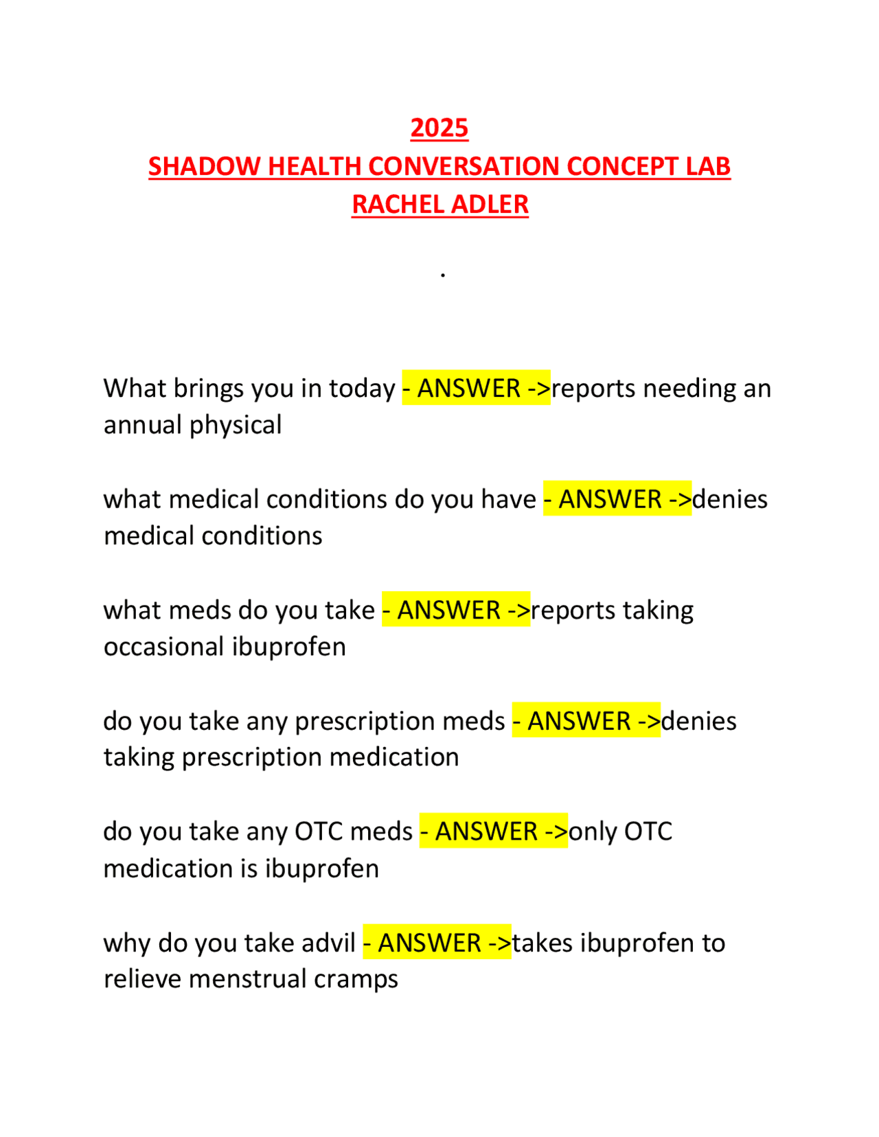 2025 SHADOW HEALTH CONVERSATION - D9c5a37ccbef4989435b6062dee4dec8 