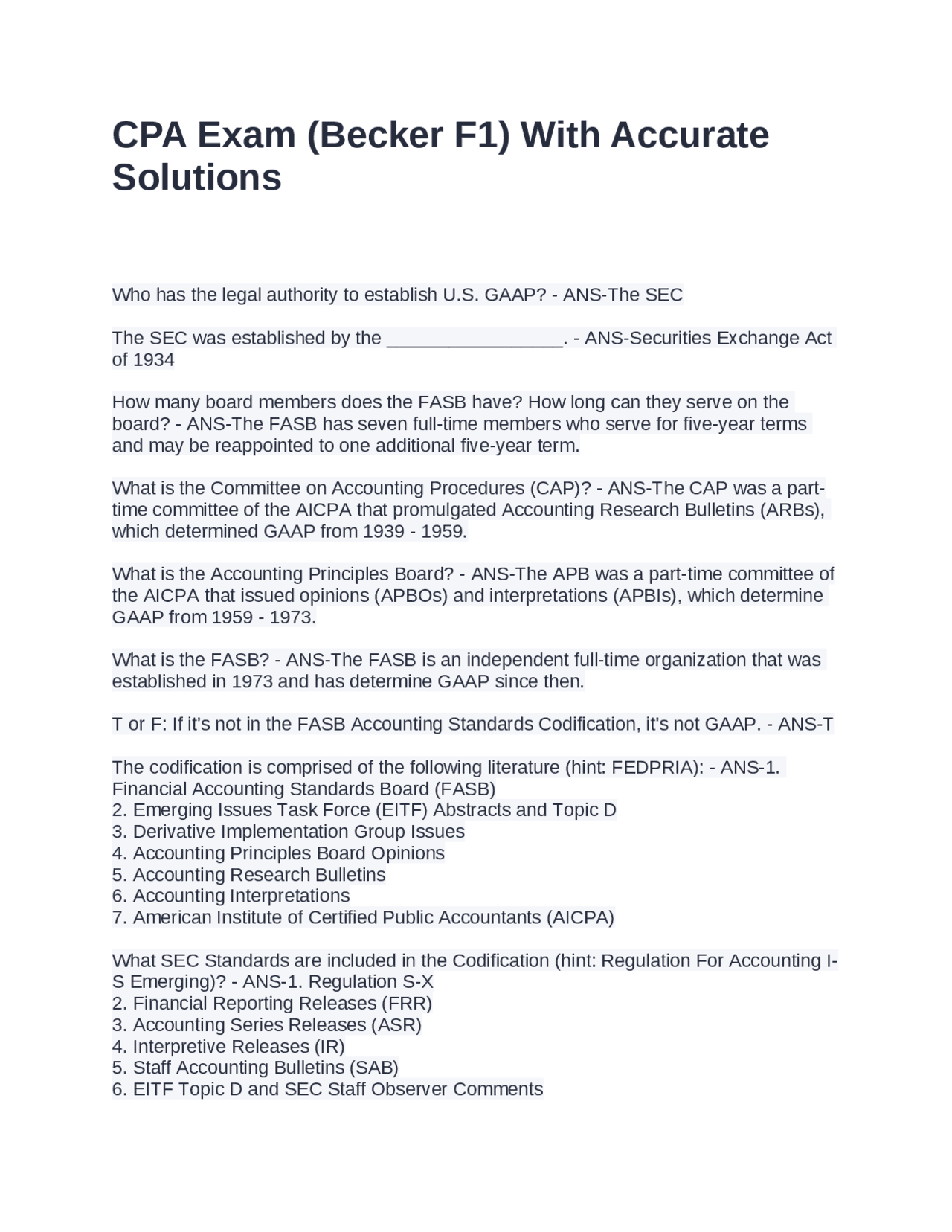 U.S. GAAP and Financial Reporting Standards: A Comprehensive Q&A Guide ...