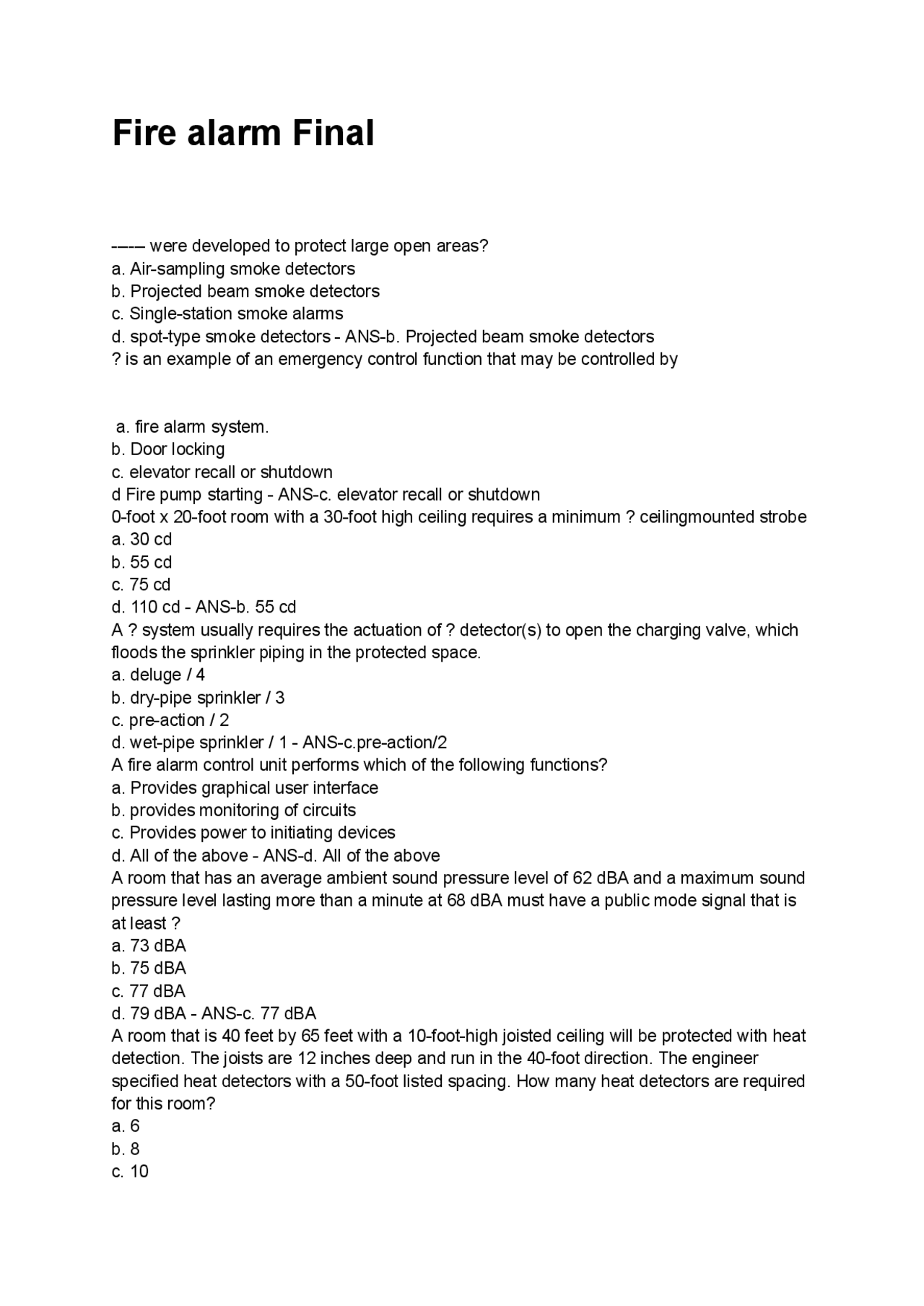 Fire alarm Final Exam 2025/2026 Verified Updates | Exams Safety and ...