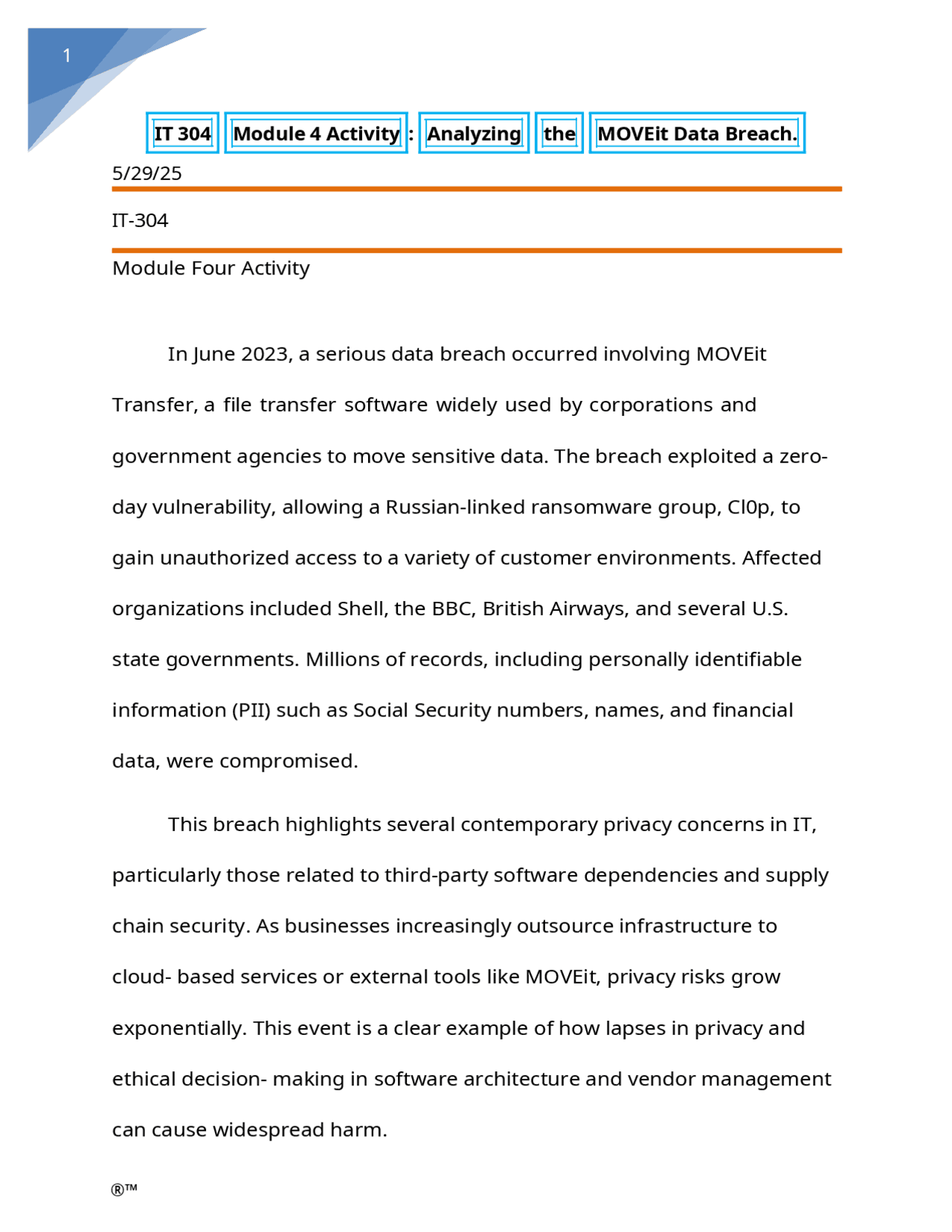 MOVEit Data Breach Analysis: Privacy and Security Implications | Study ...