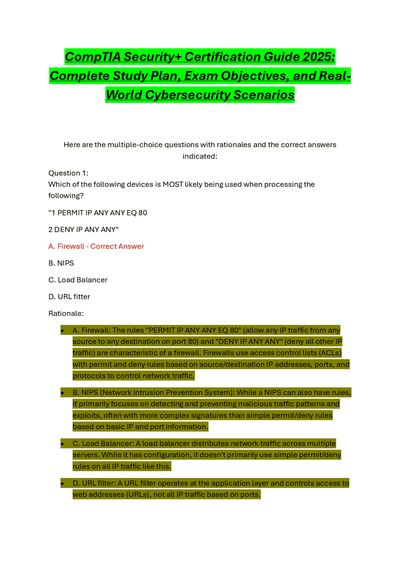 CompTIA Security+ Certification Guide 2025: Complete Study Plan, Exam ...