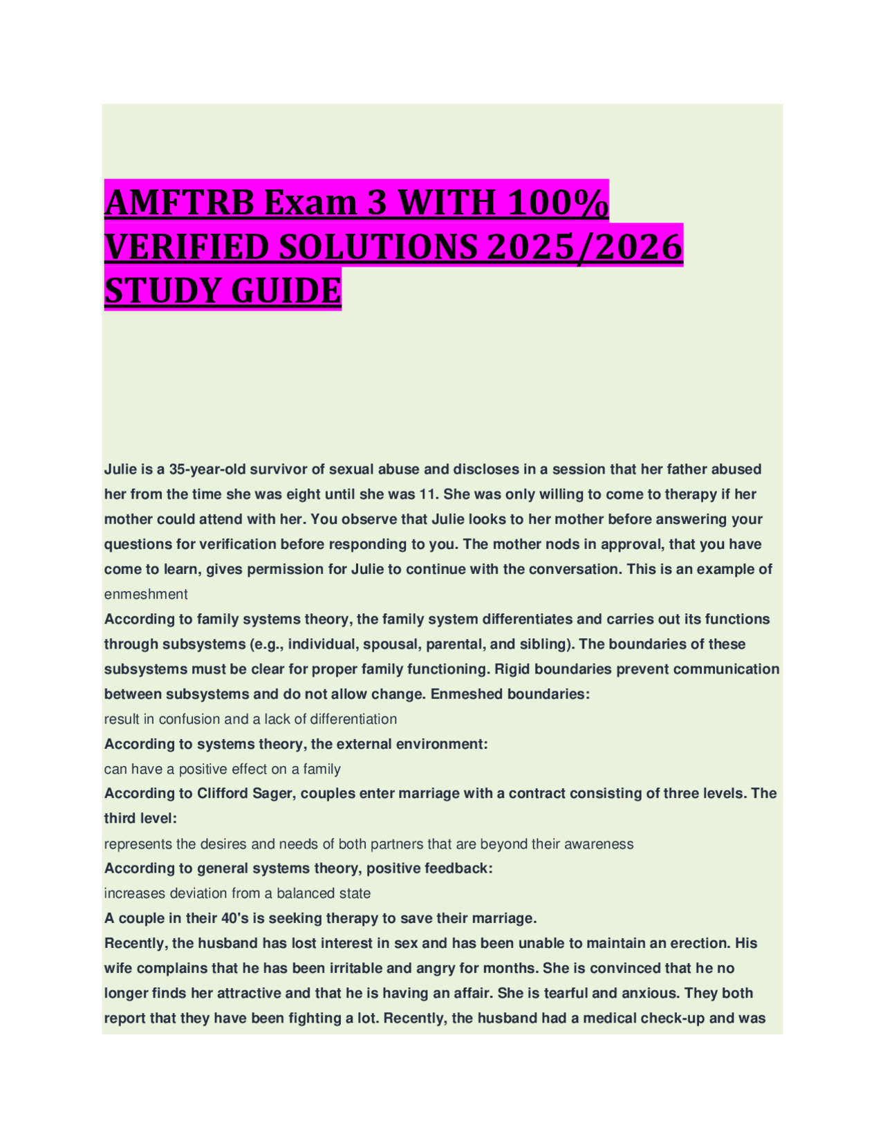AMFTRB Exam 3 WITH 100% VERIFIED SOLUTIONS 2025/2026 STUDY GUIDE ...