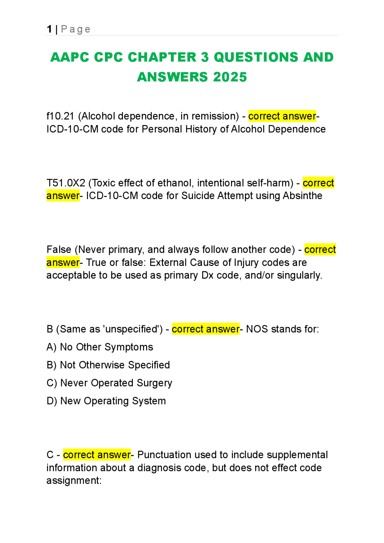 Questions Medical Coders ICD-10-CM Coding: Questions and Answers for Medical Coding ...