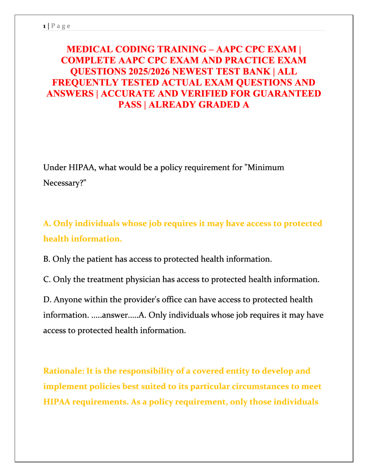 AAPC CPC Exam 2025/2026: Complete Medical Coding Training with Verified ...