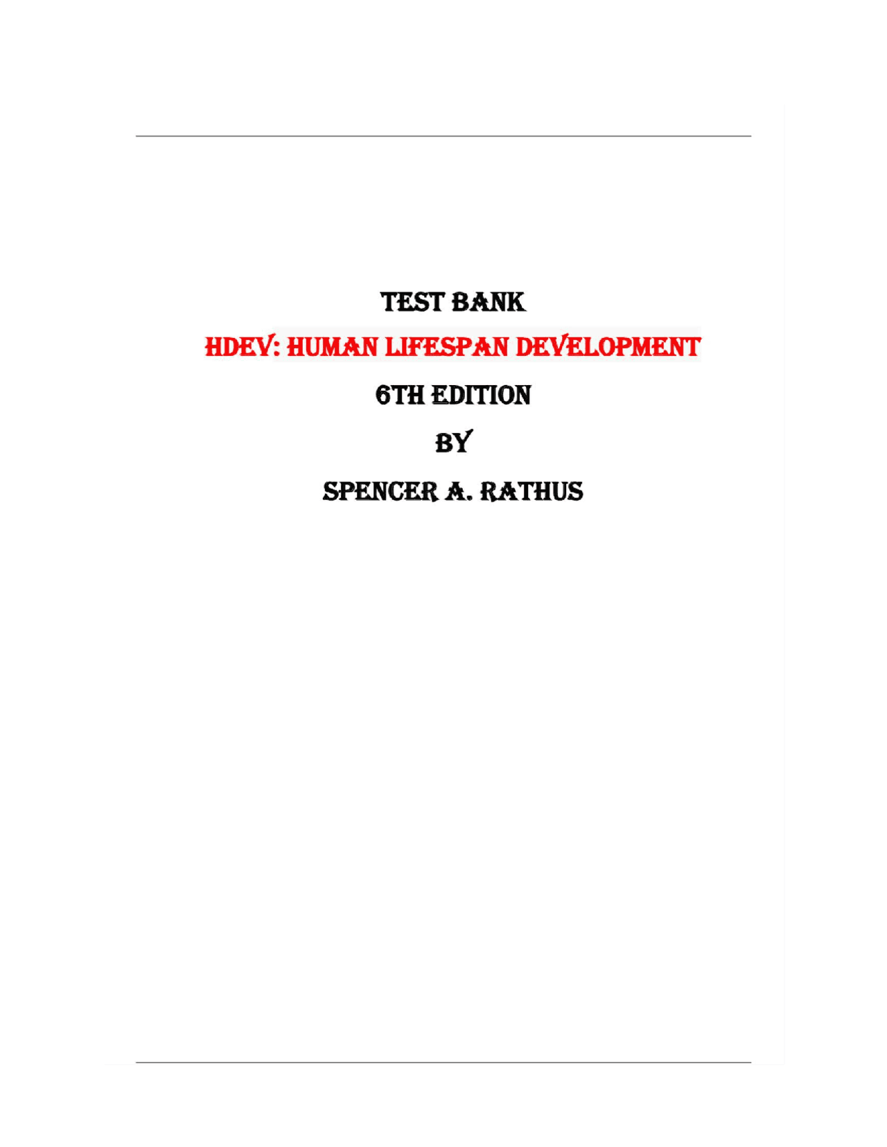 HDEV (Human Development across the Lifespan) FINAL EXAM STUDY GUIDE ...