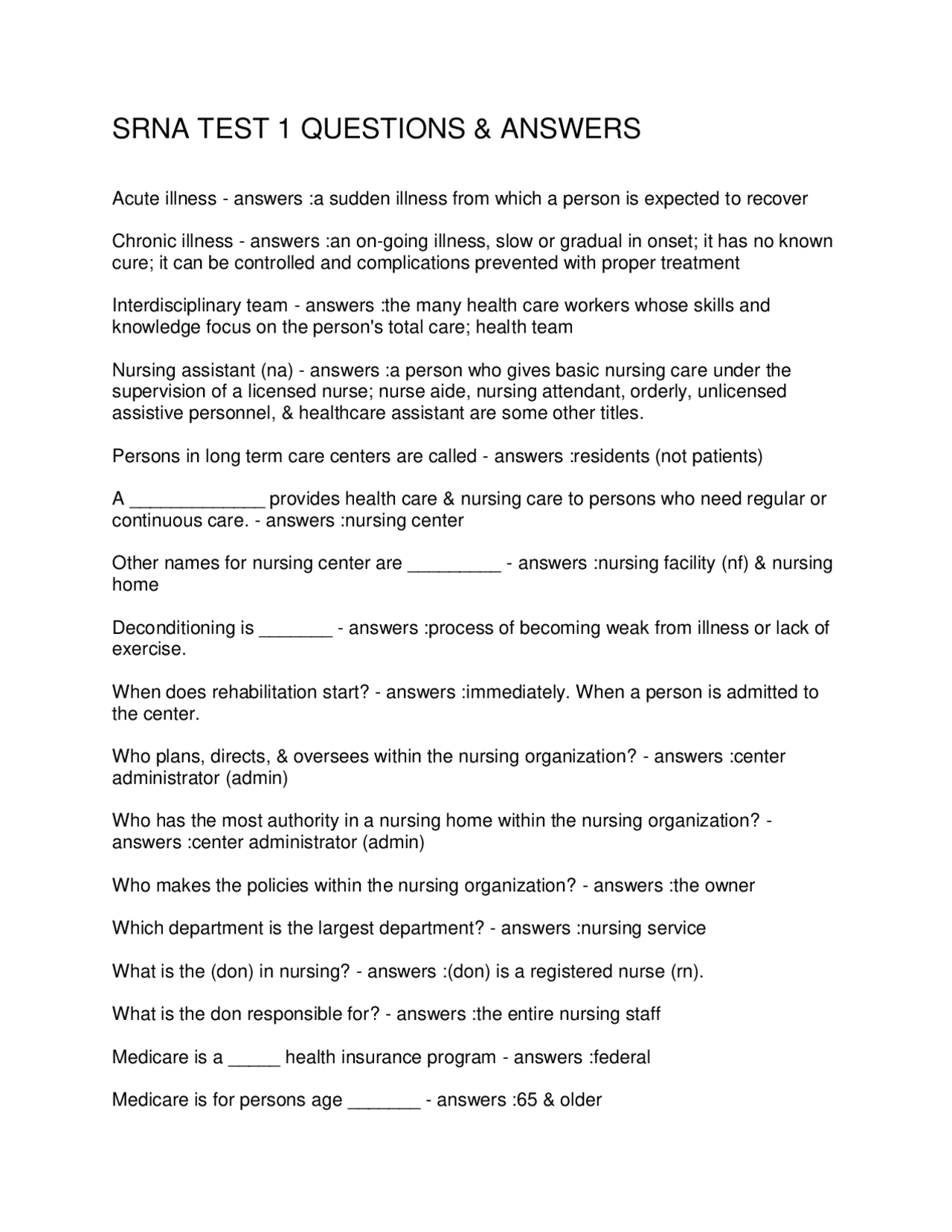 Nursing Fundamentals: Q&A on Basic Care, Safety, and Ethics | Exams ...