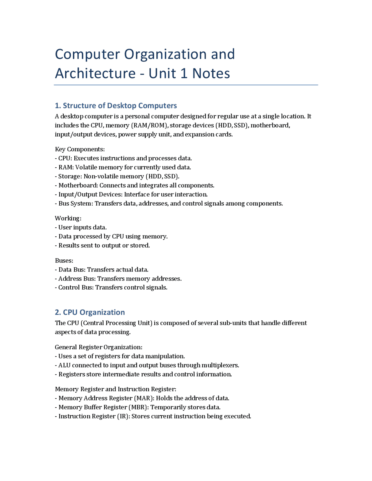 Computer Organization and Architecture: CPU, Memory, and I/O Systems ...