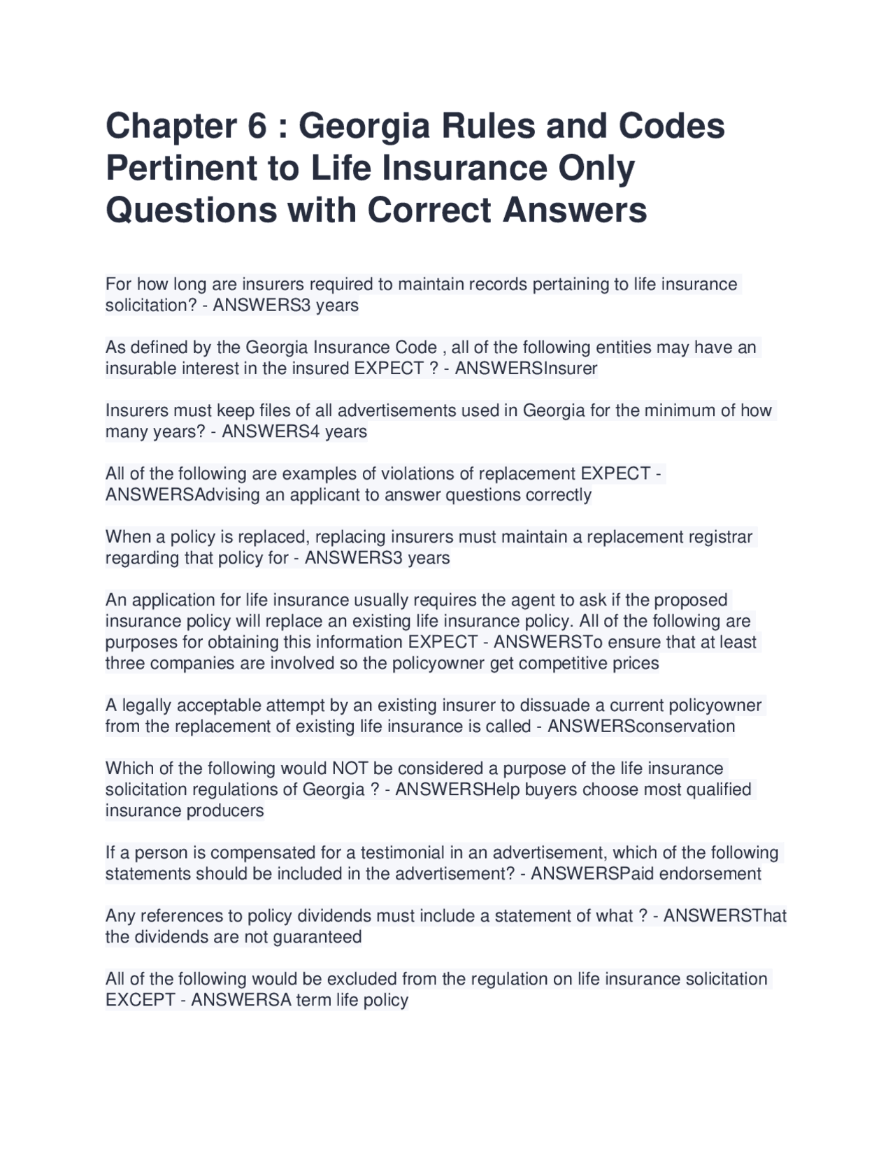 What is the Purpose of Life Insurance Solicitation Rule Explained