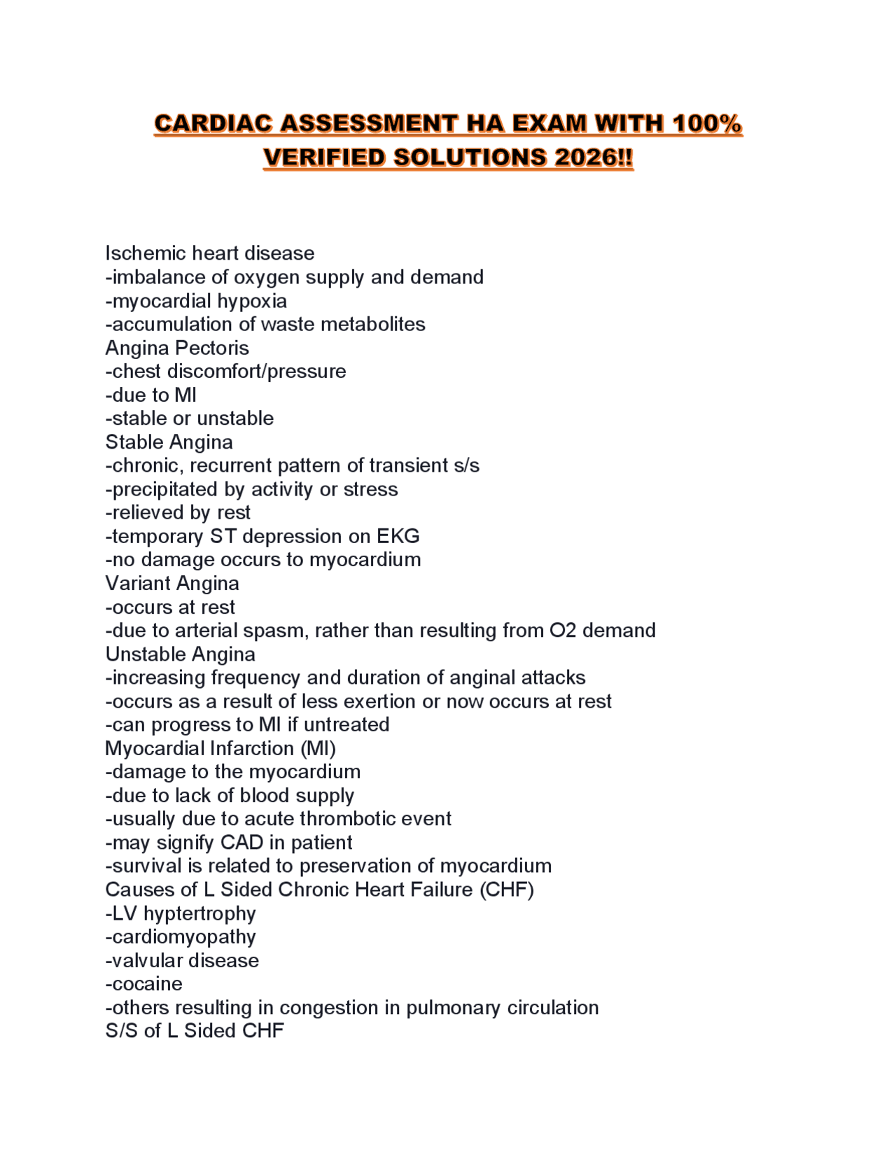 Hints Infarct Cardiovascular System Overview: Ischemic Heart Disease, Angina, and ...
