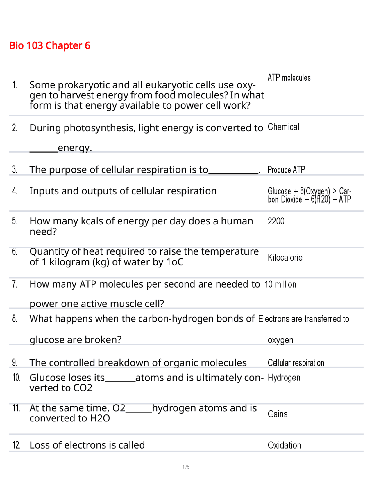 BIO 103 EXAM QUESTIONS AND CORRECT ANSWERS WITH COMPLETE SOLUTIONS ...