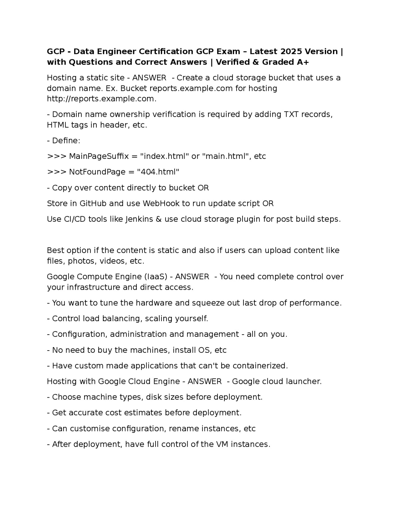 GCP DATA ENGINEER CERTIFICATION EXAM QUESTIONS visual data 6