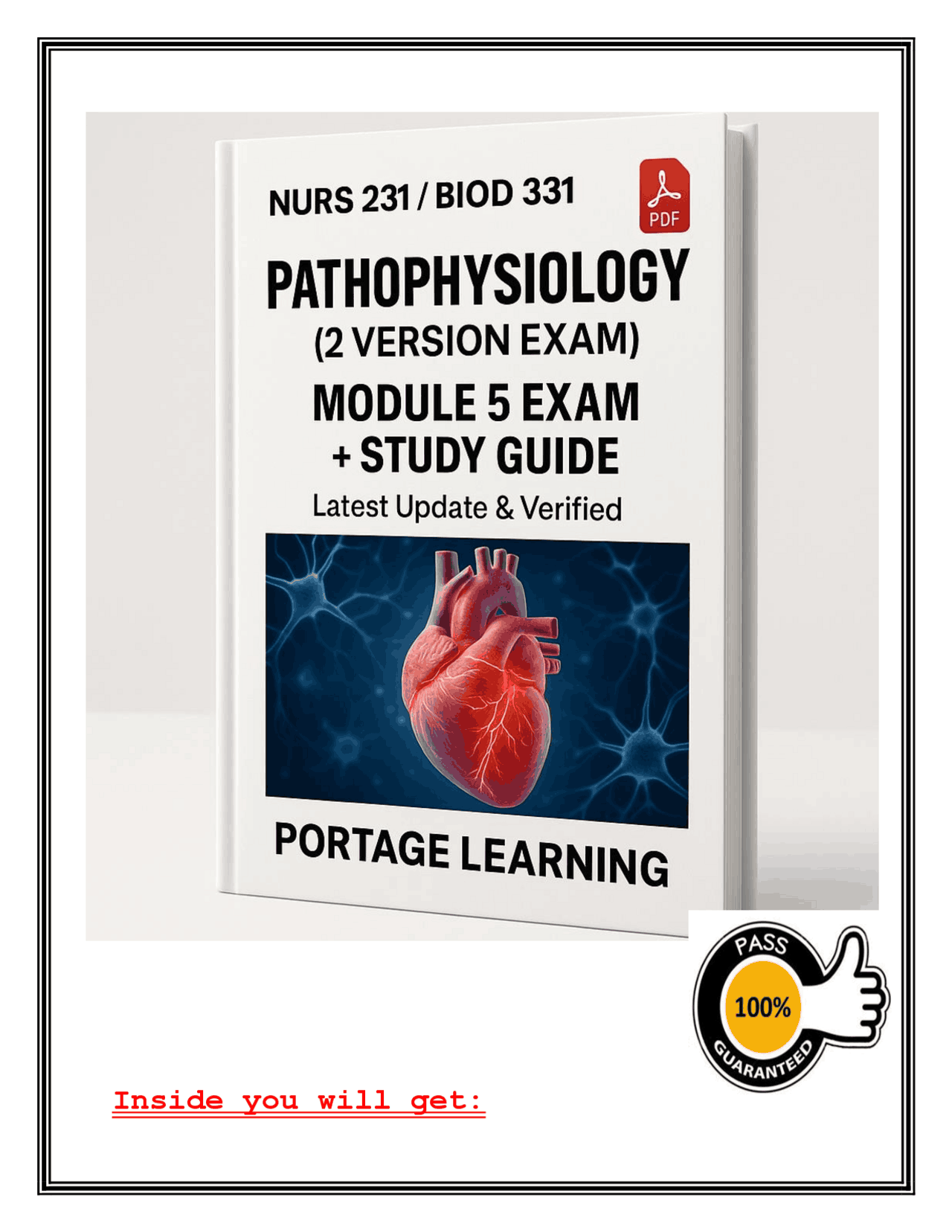 NURS 231/BIOD 331 Pathophysiology Module 5 (2-Version Exam) Study Guide ...
