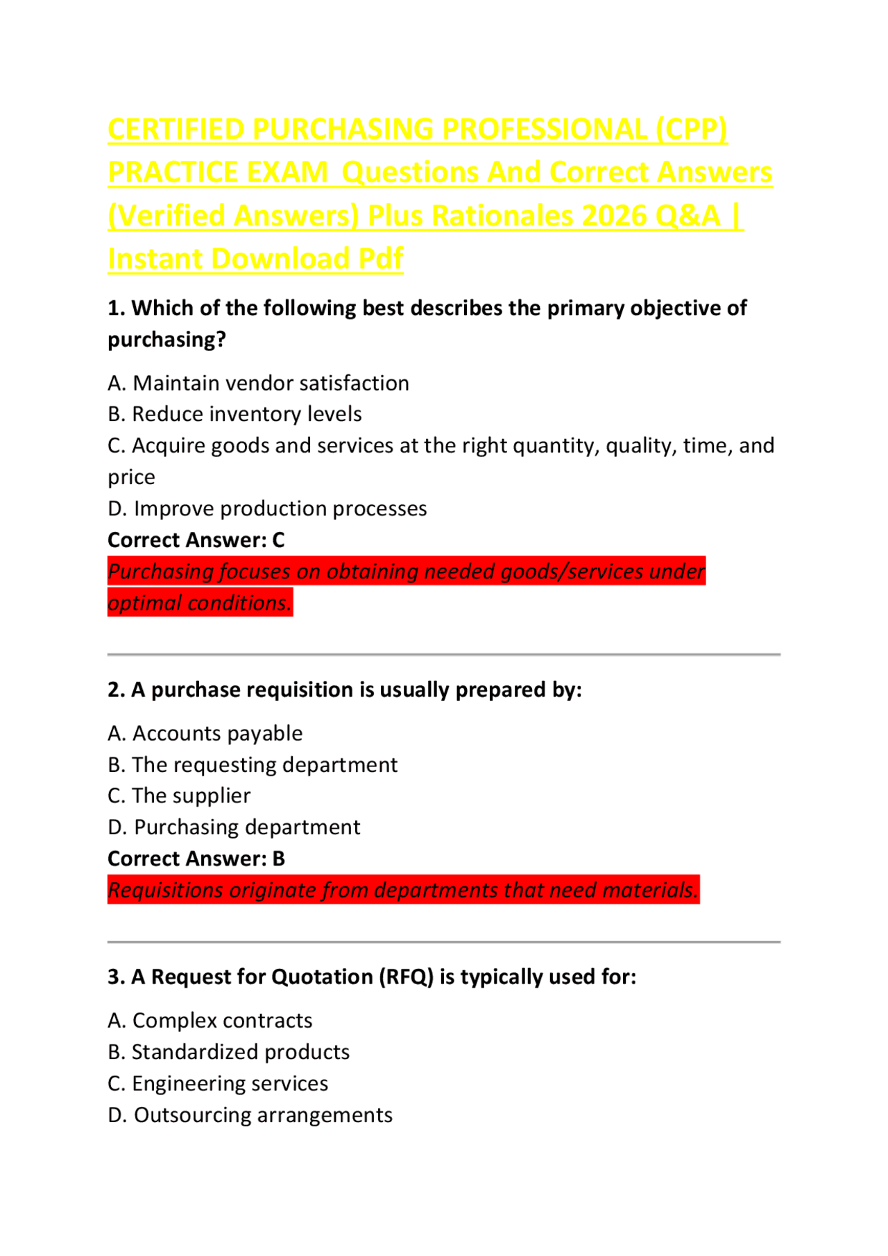 CPP Exam Practice Questions and Answers 2026 | Exams Economics