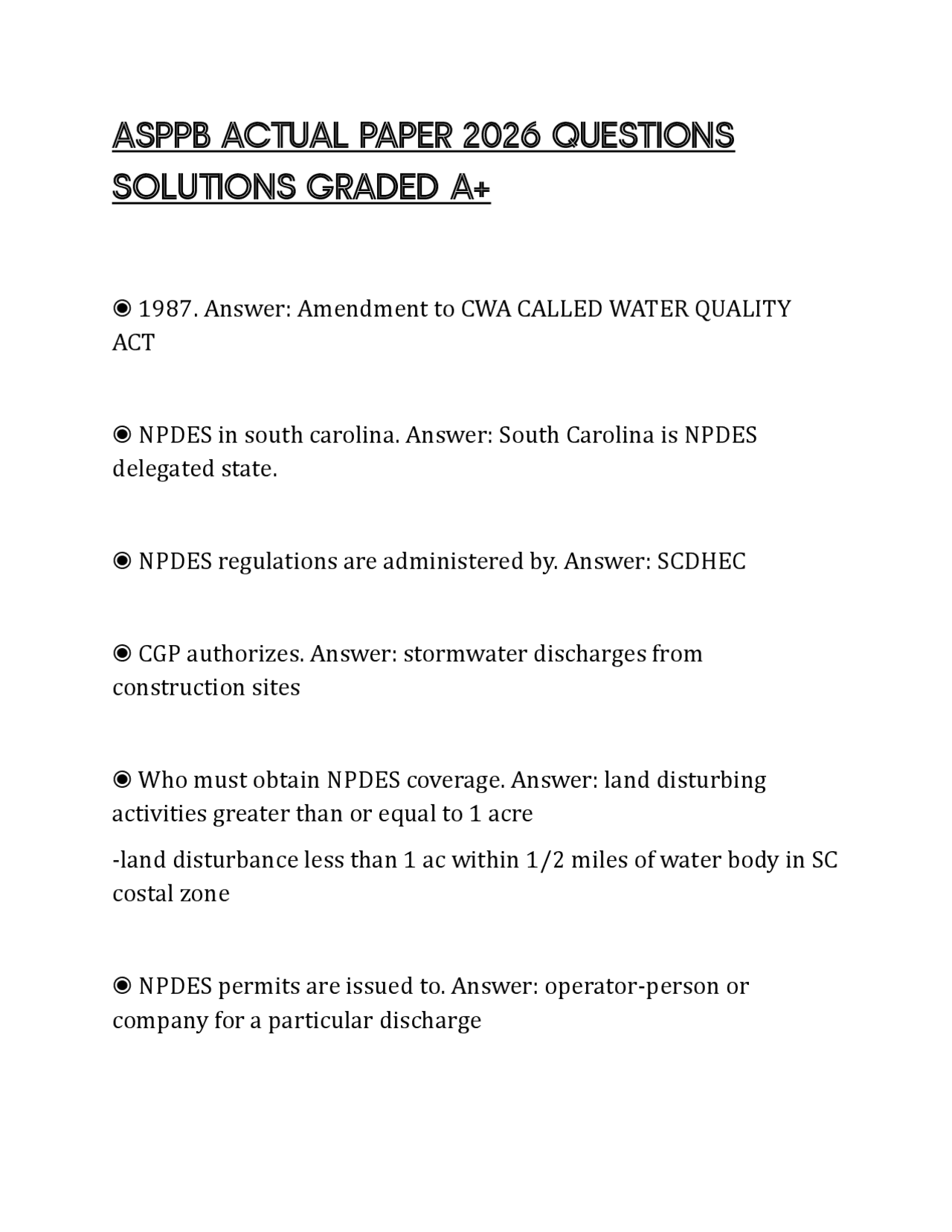 ASPPB ACTUAL PAPER 2026 QUESTIONS SOLUTIONS GRADED A+ | Exams Reasoning ...