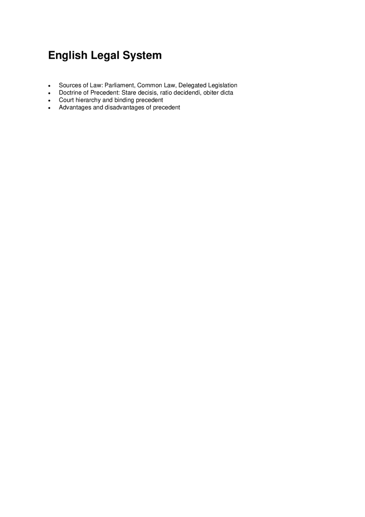 A level Law aqa sudy notes | Study notes Law | Docsity