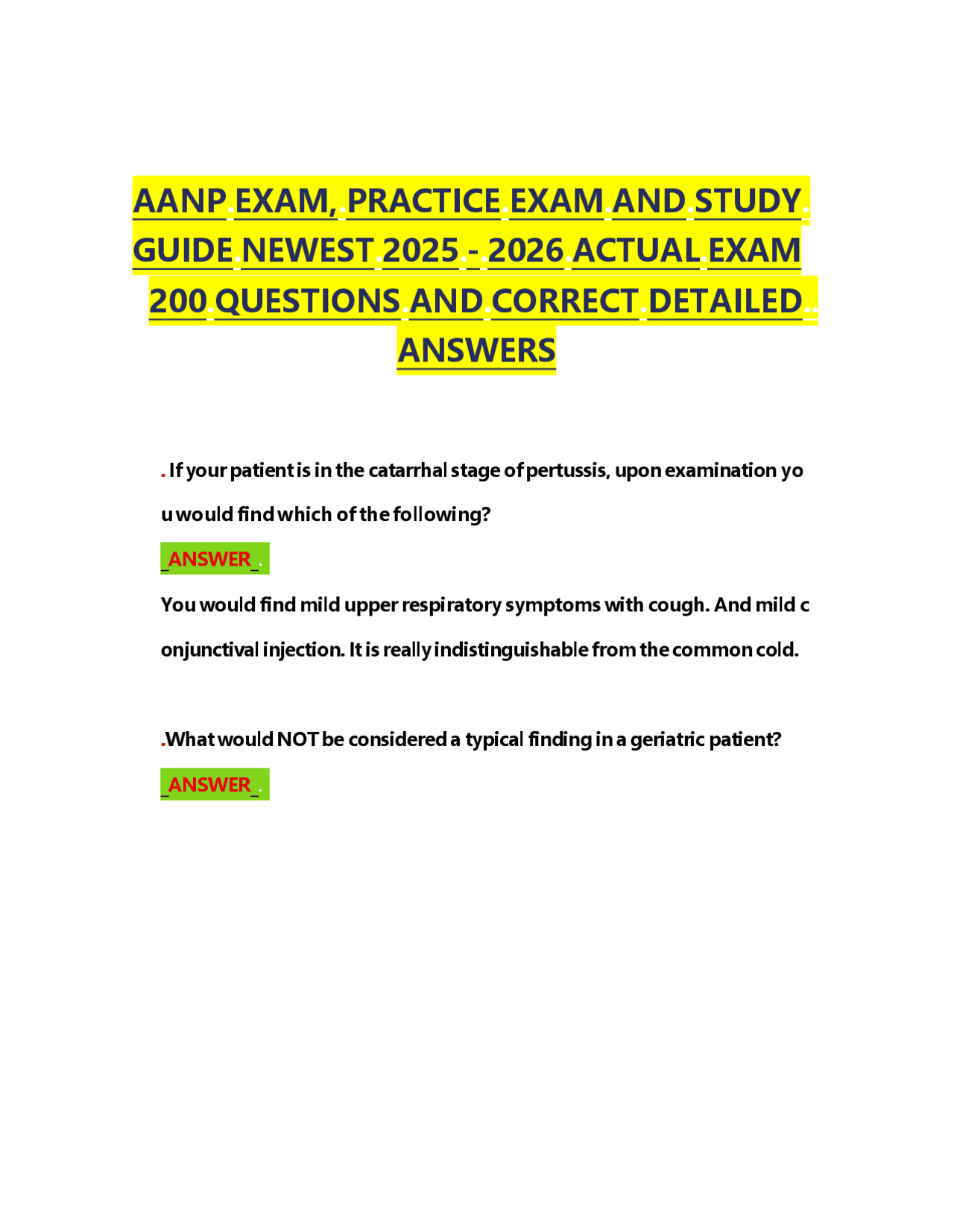 AANP.EXAM,.PRACTICE.EXAM.AND.STUDY. GUIDE.NEWEST.2025.-.2026.ACTUAL ...