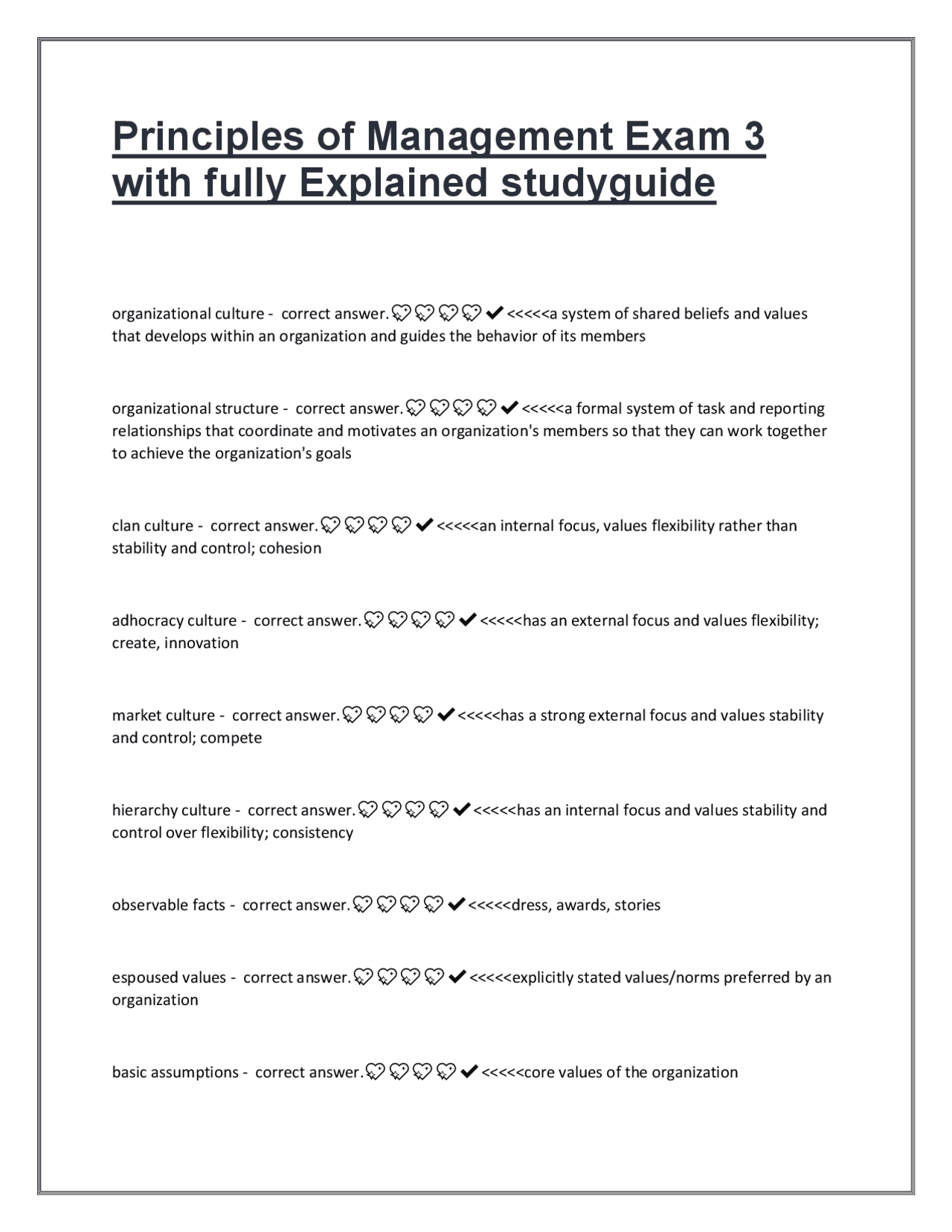 Principles of Management Exam 3 Study Guide 2025/2026 – Fully Explained ...