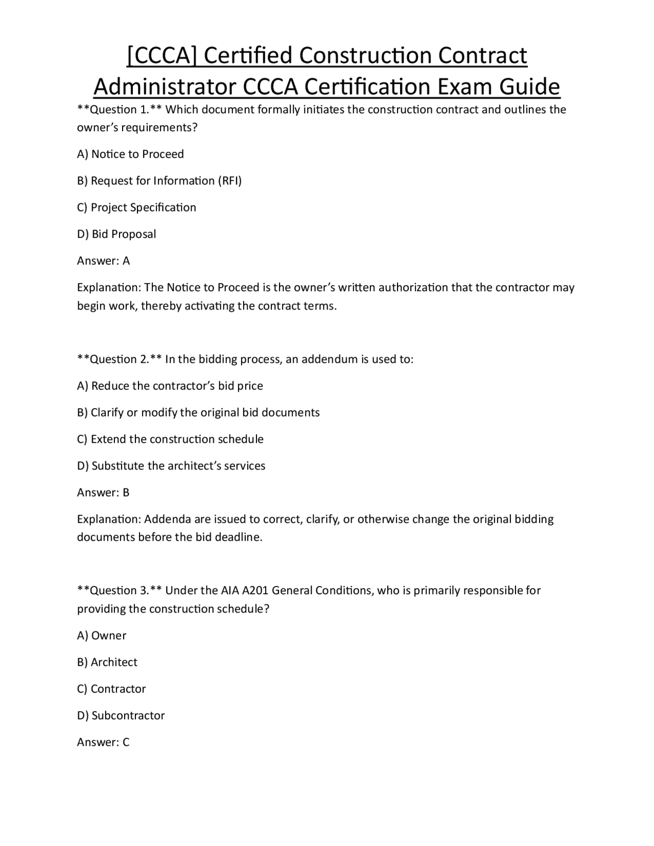[CCCA] Certified Construction Contract Administrator CCCA Certification ...