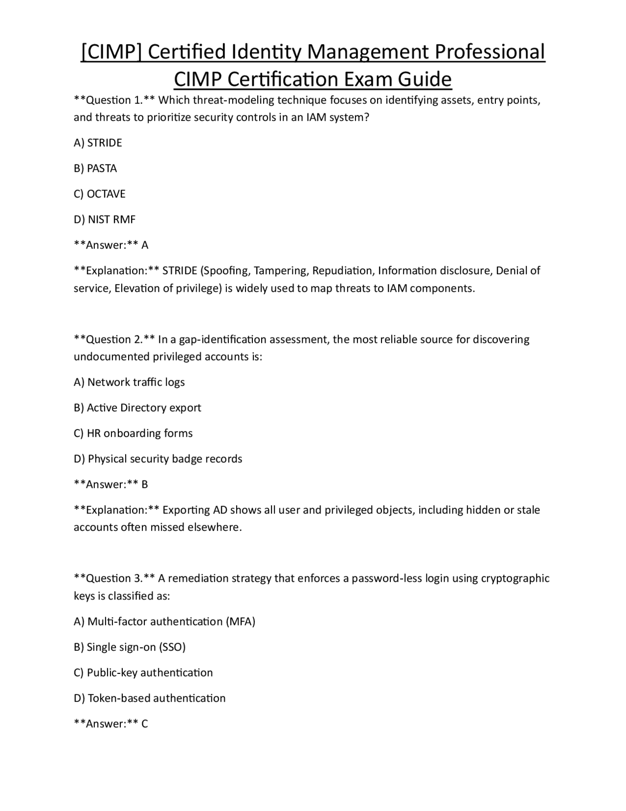 [CIMP] Certified Identity Management Professional CIMP Certification ...