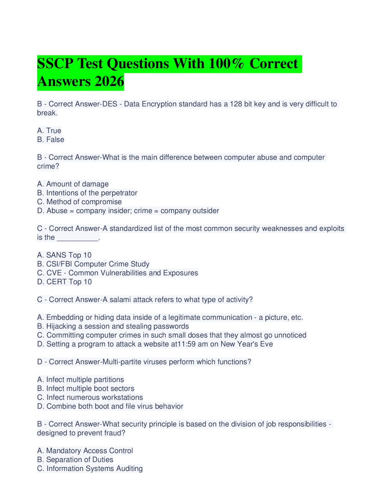 Step Questions STEPP Exam Questions With 100% Correct Answers 2026 | Exams Advanced ...
