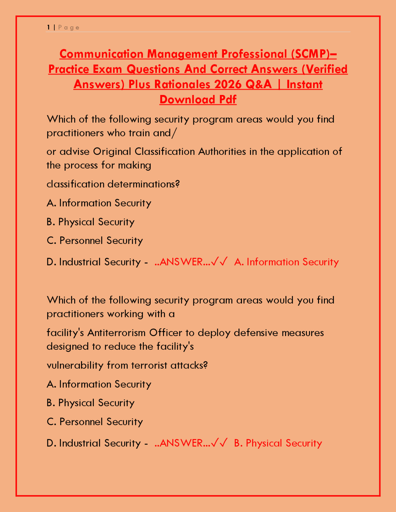 Scmp Exam SCMP Communication Management Professional Exam 2026 – Practice ...