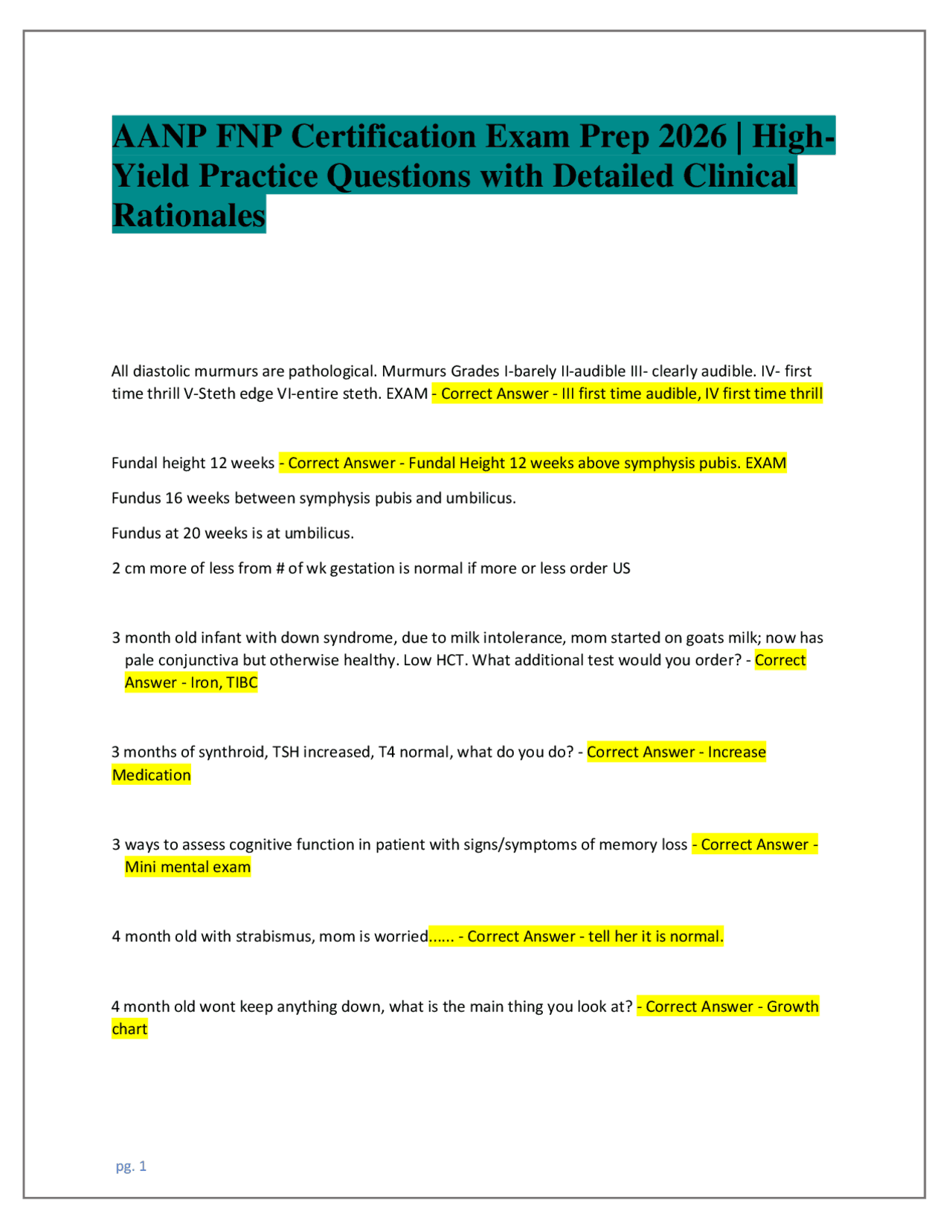 AANP FNP Certification Exam Prep 2026 | High-Yield Practice Questions ...