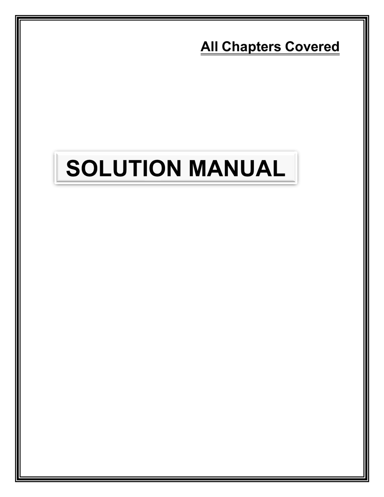 Solutions manual for introduction to continuum mechanics 4th edition by ...