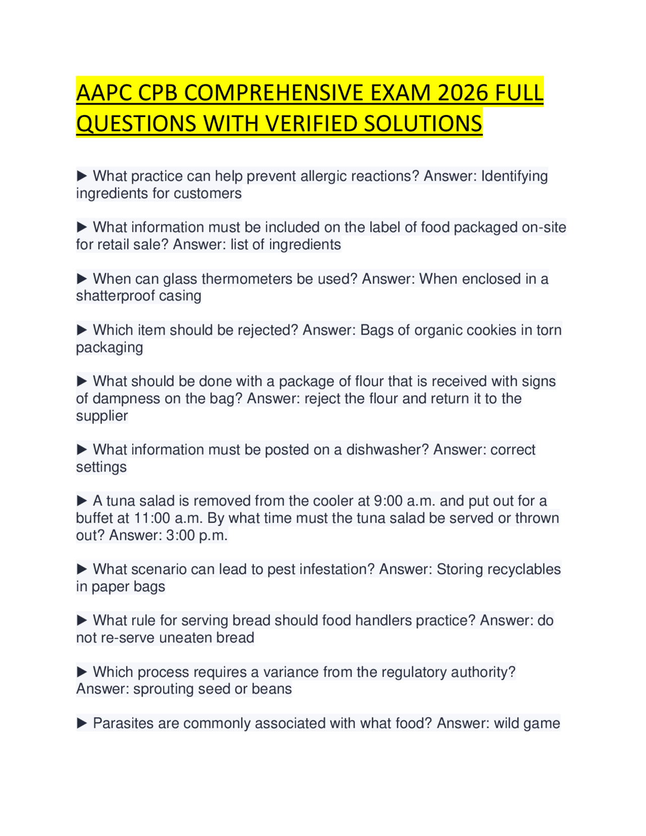 AAPC CPB COMPREHENSIVE EXAM 2026 FULL QUESTIONS WITH VERIFIED SOLUTIONS ...