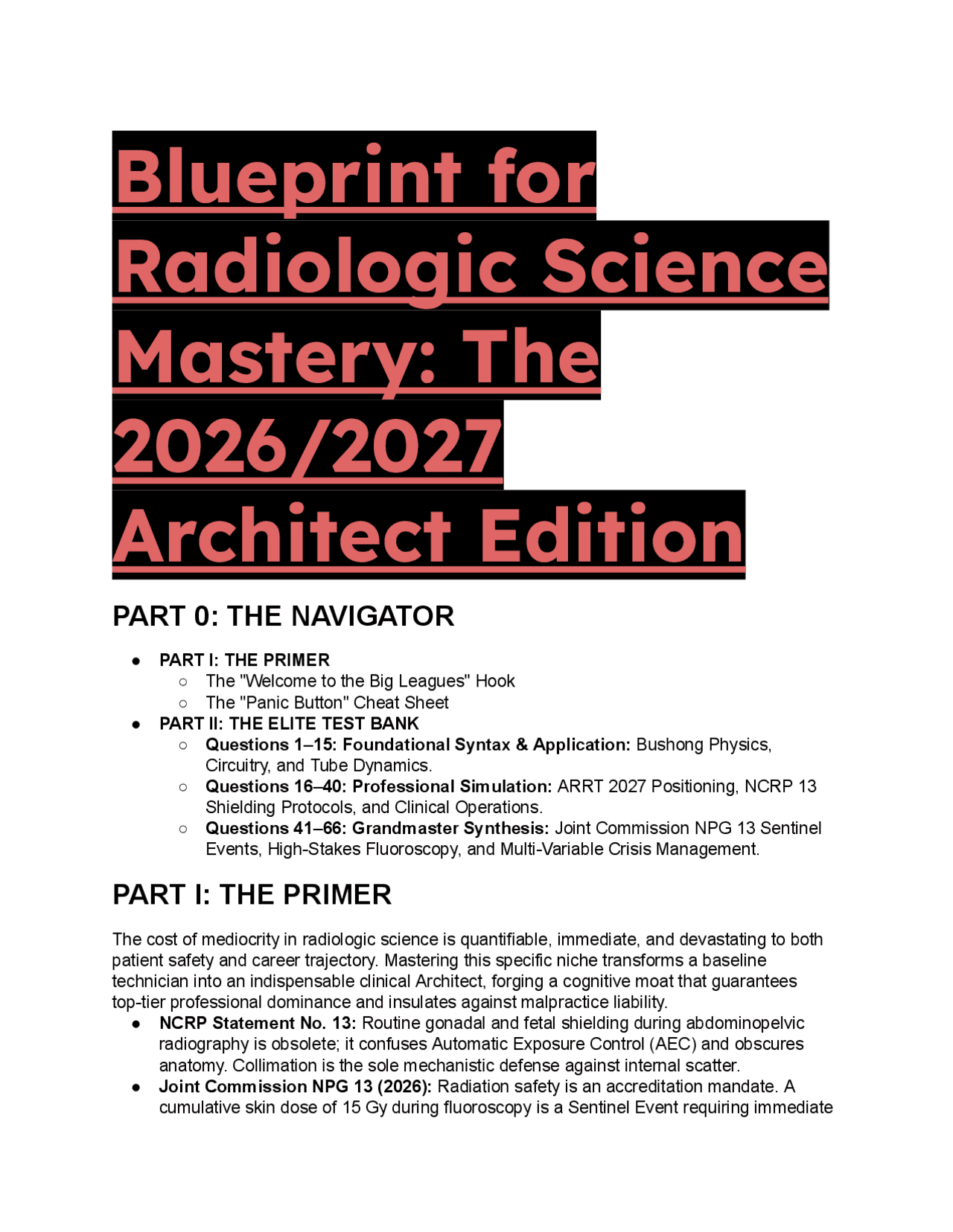 ARRT 2026/2027 Radiologic Science Test Bank (Bushong) | Exams Radiology ...