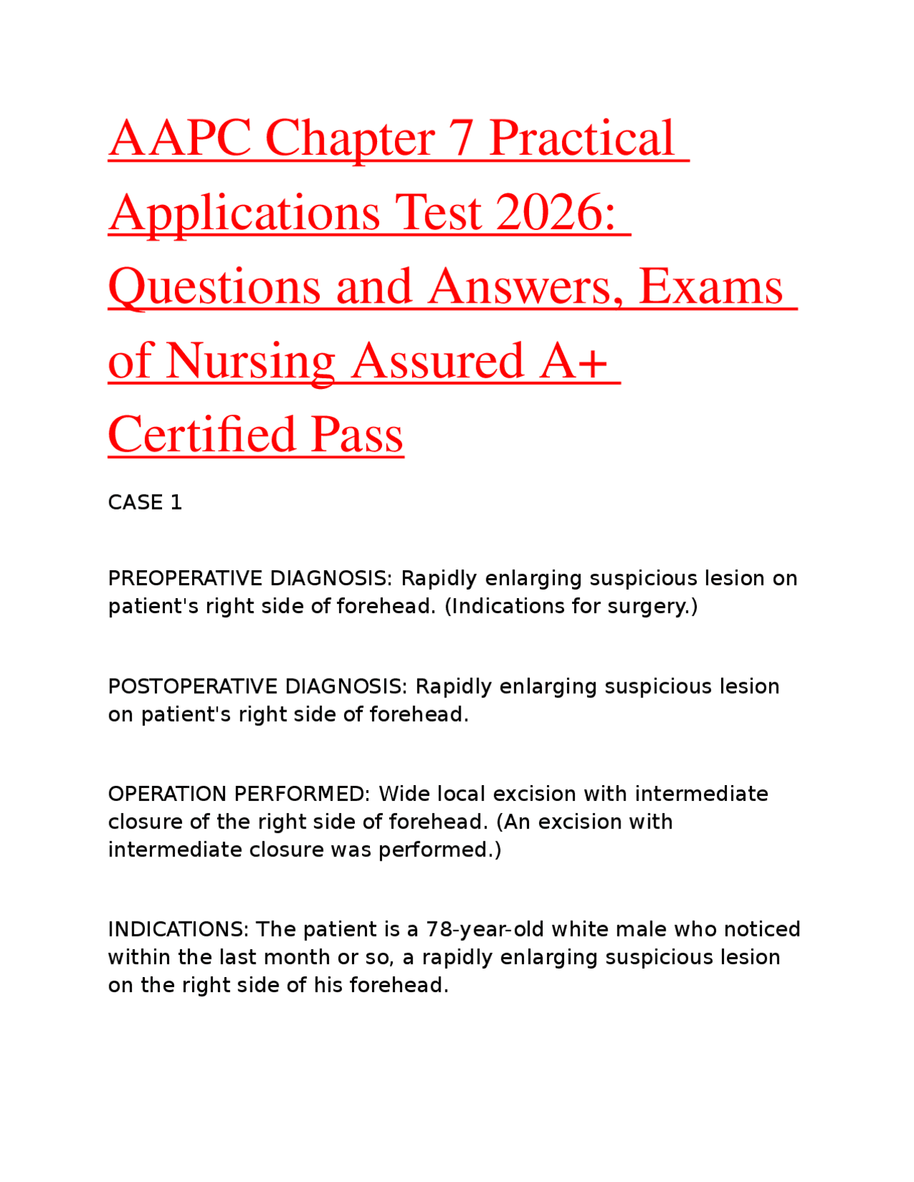 AAPC Chapter 13 Practical Application: Claim Processing and Rejections ...