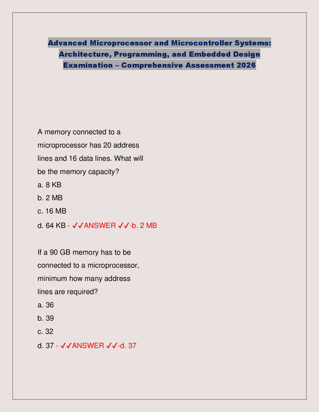 Advanced Microprocessor & Microcontroller Systems 2026: Architecture ...