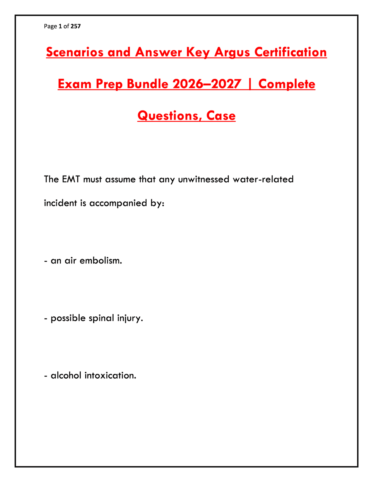 ARGUS CERTIFICATION EXAM PREP BUNDLE 2026 | SCENARIOS & ANSWER KEY | Exams Real Estate ...