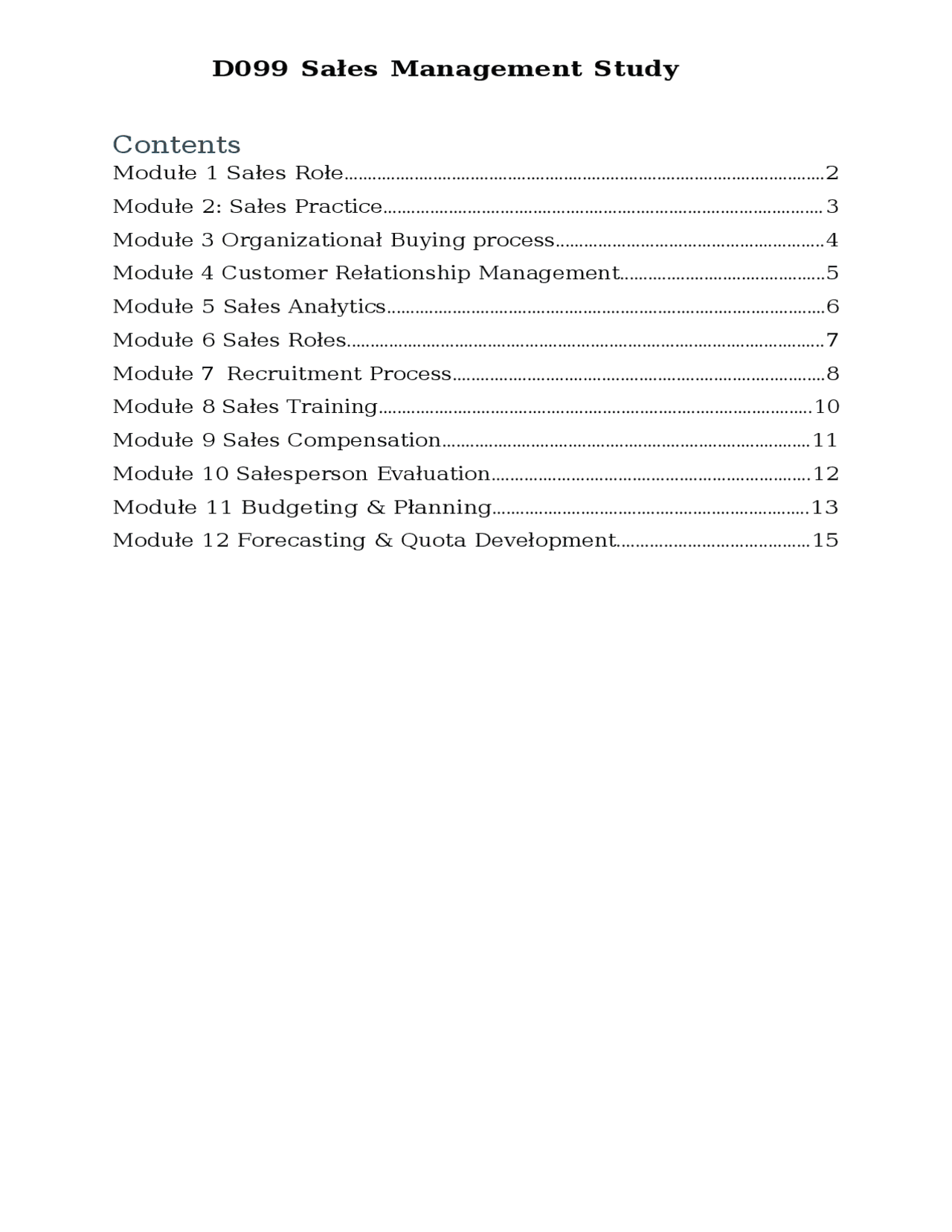 D099 Sales Management Study Guide Questions and Answers | Complete ...