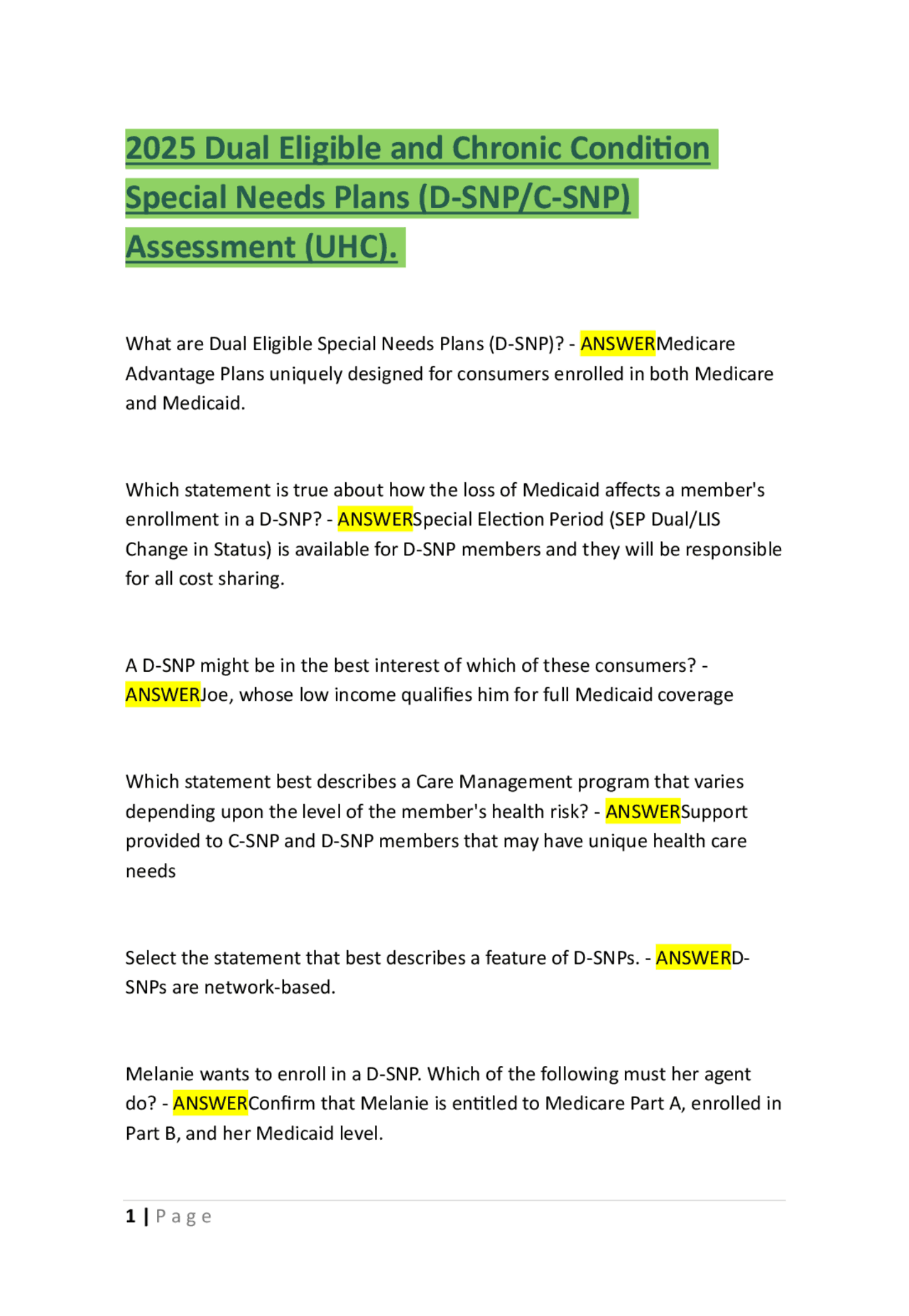 2025 Dual Eligible and Chronic Condition Special Needs Plans (D-SNP/C ...