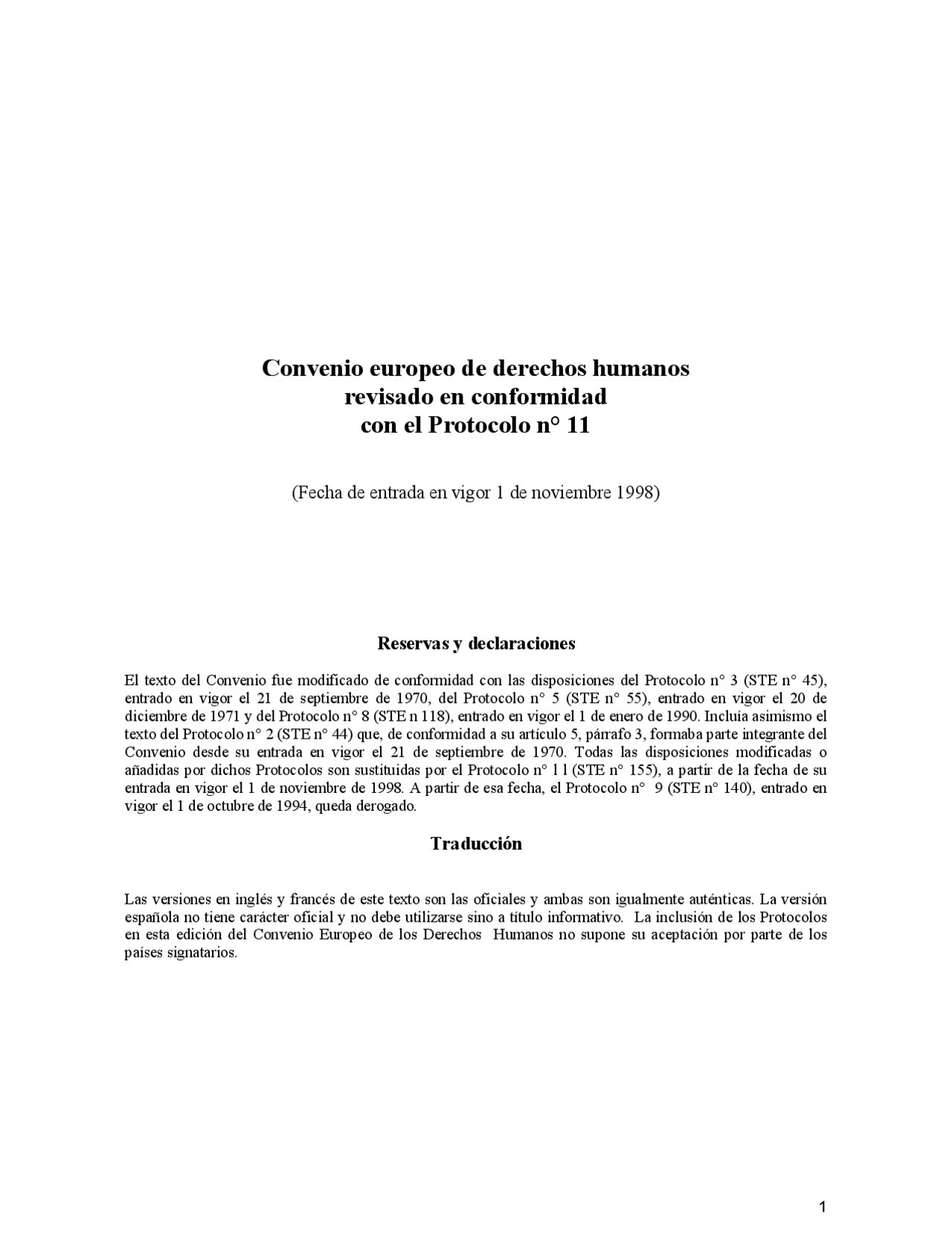 Convenio Europeo de Derechos Humanos - Apuntes de Teoría del Derecho ...