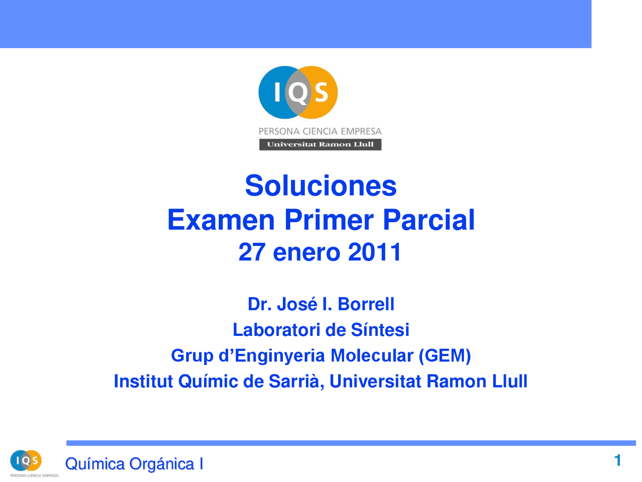 Química Orgánica 02 2010 - Exámenes de Química Orgánica - Docsity