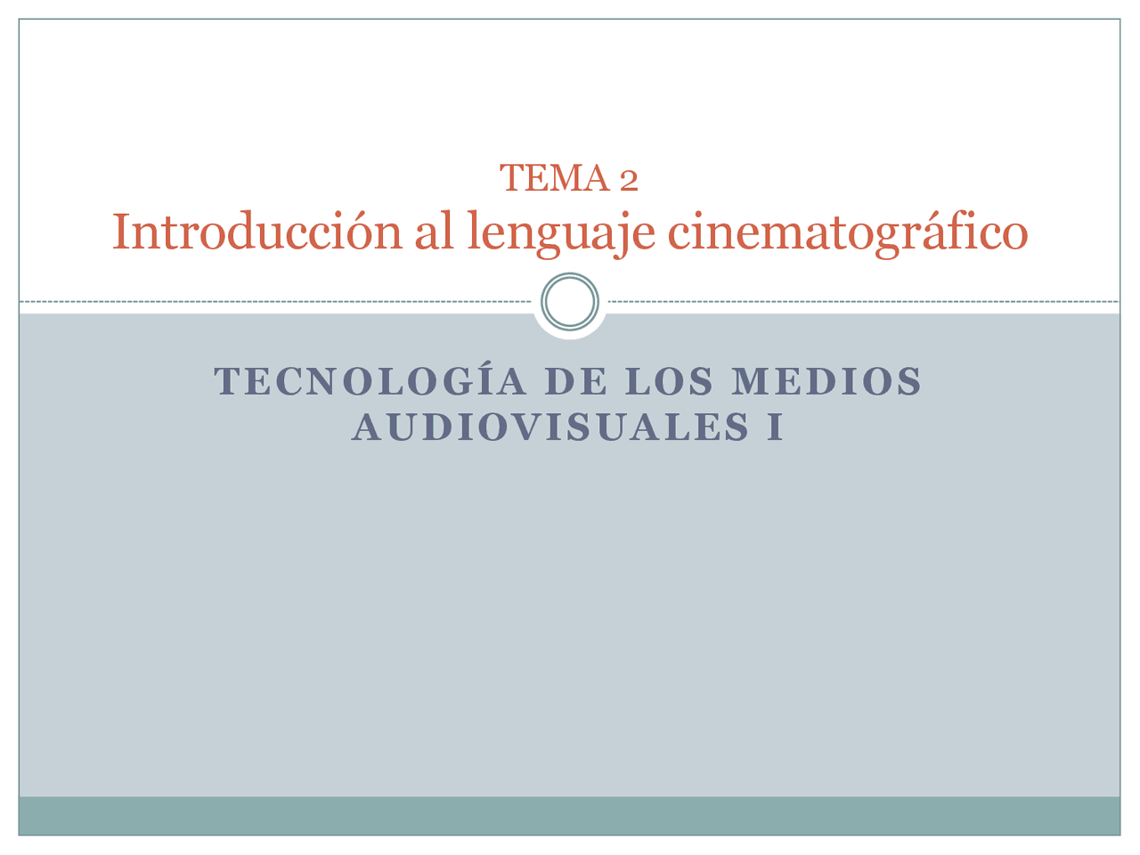 Lenguaje audiovisual - Apuntes de Periodismo - Docsity