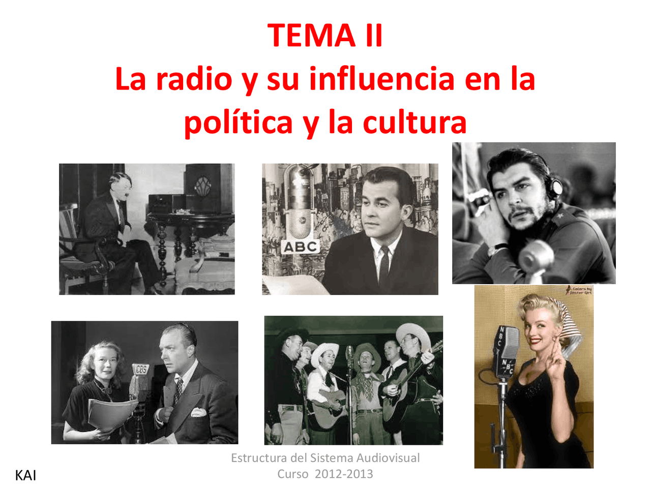 Influencia de la radio en política y cultura: propagandísticos y