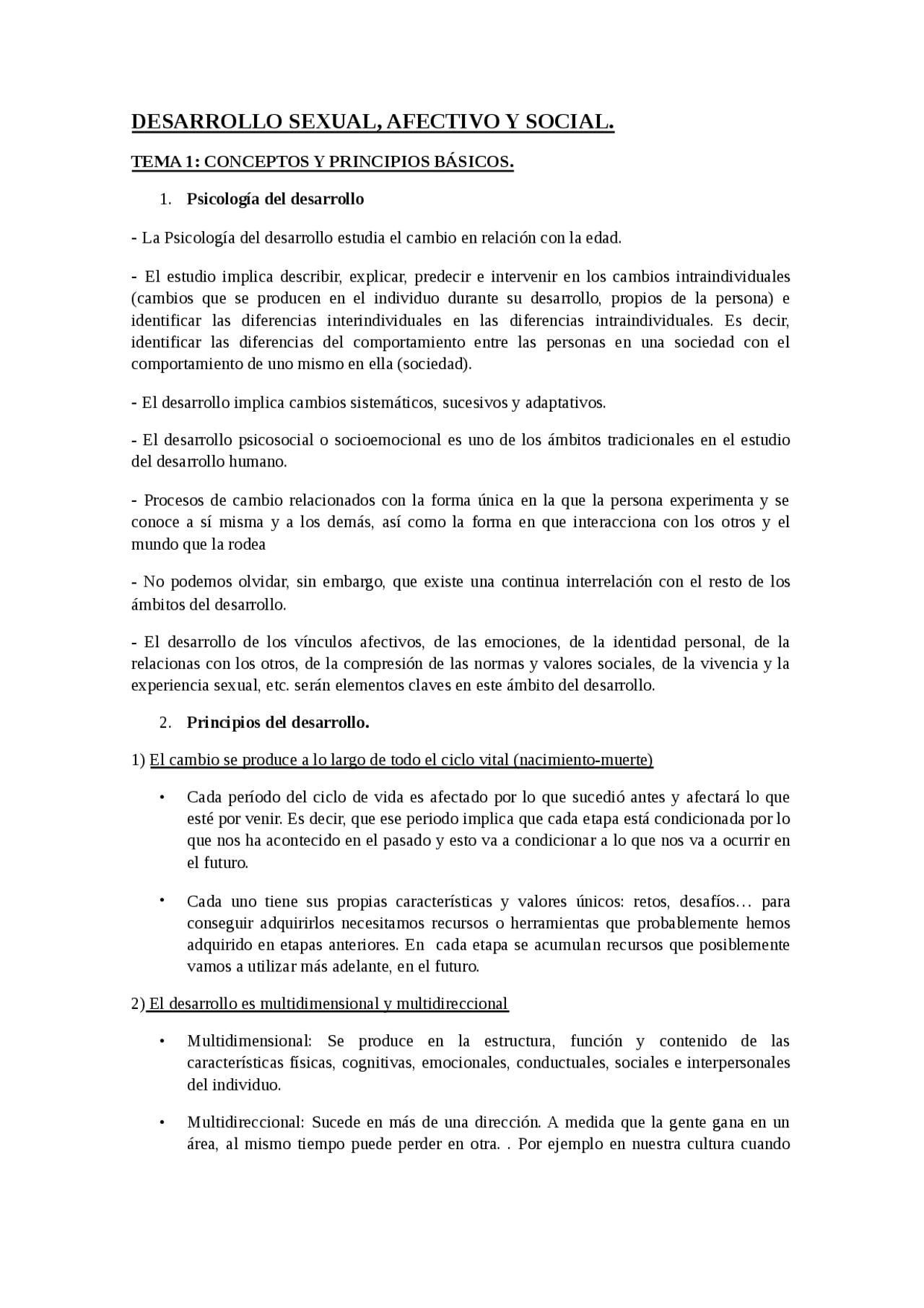 Teoria de Desarrollo Sexual Afectivo y Social - Apuntes de Psicología ...