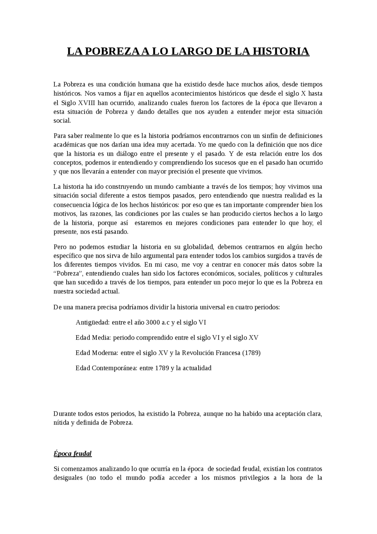 LA POBREZA A LO LARGO DE LA HISTORIA - Apuntes de Ciencias de la ...